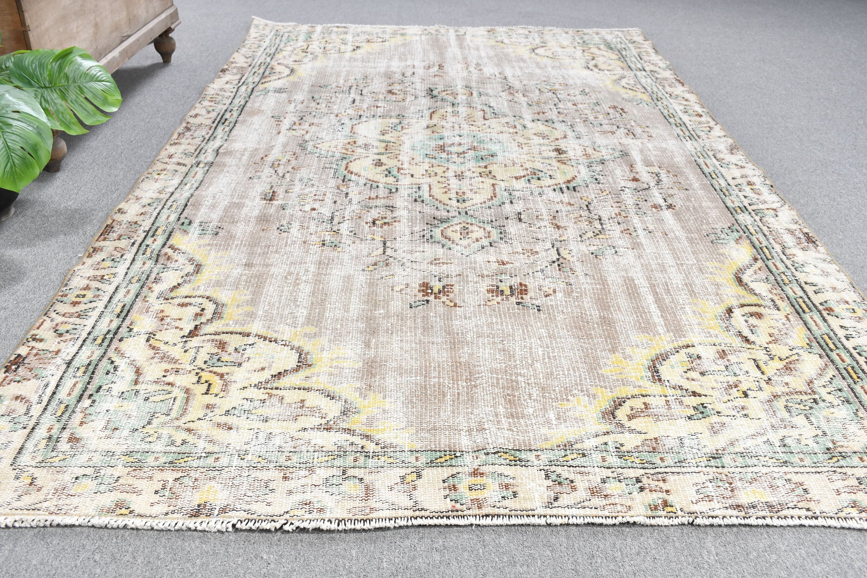 Living Room Rug, Anatolian Rug, Bronze Kitchen Rugs, 5.2x8.4 ft Large Rugs, Boho Rug, Salon Rug, Vintage Rugs, Turkish Rugs