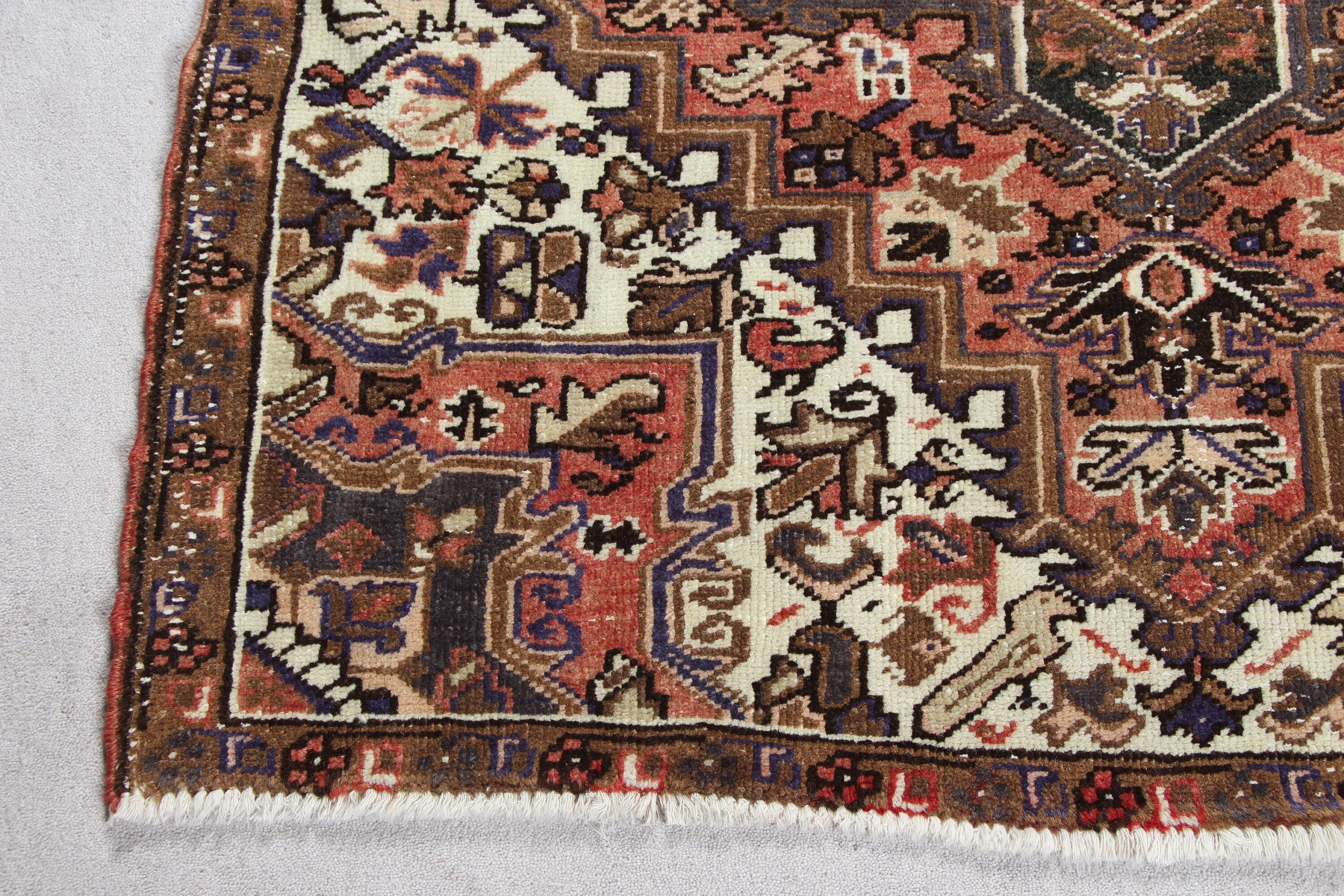 Turkish Rugs, Bedroom Rug, Rugs for Entry, Moroccan Rug, 4x4.6 ft Accent Rug, Nursery Rug, Orange Oriental Rugs, Oriental Rug, Vintage Rug