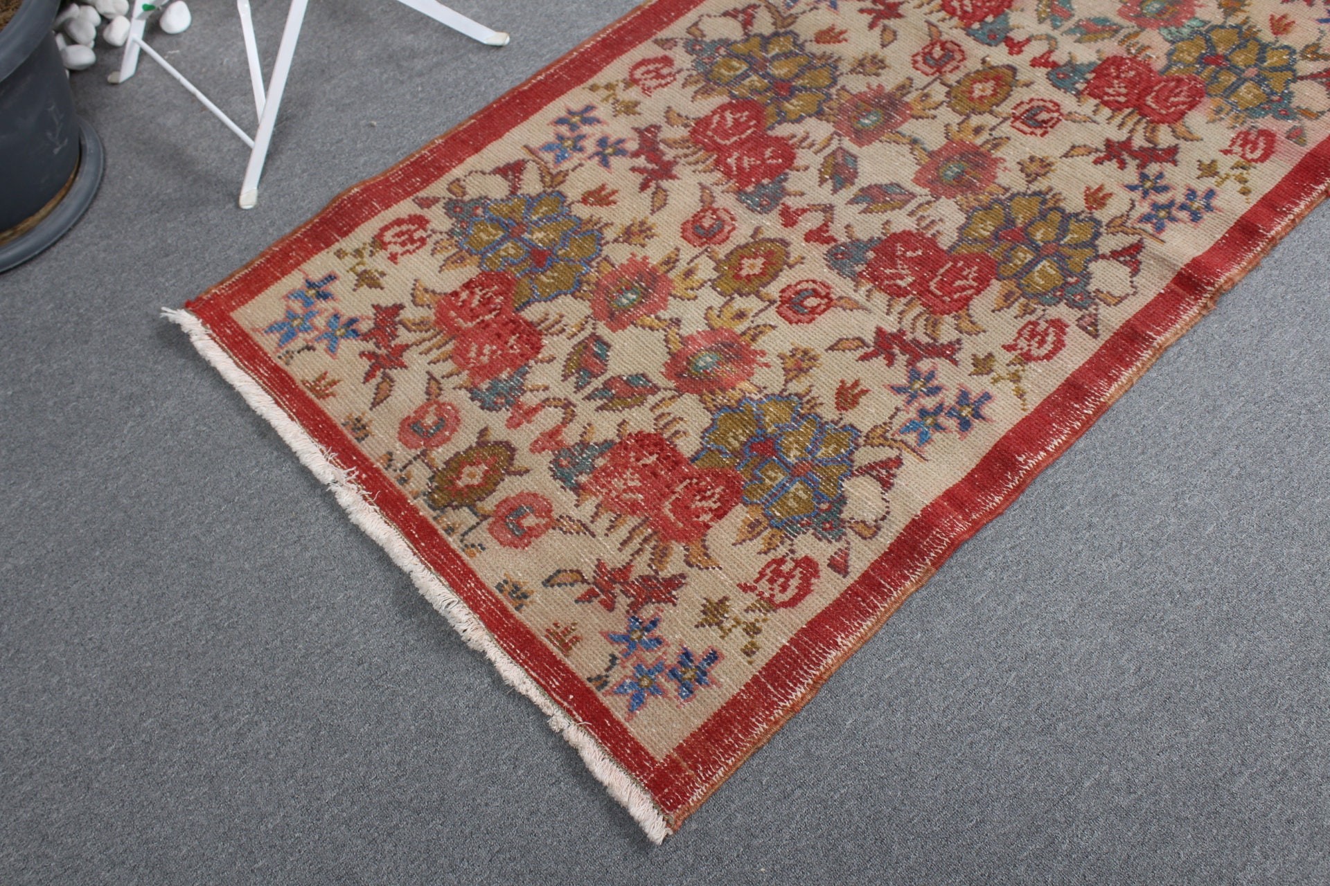 Home Decor Rug, Anatolian Rug, Nursery Rug, Turkish Rug, Rugs for Entry, Vintage Rugs, Entry Rug, 2.9x6.2 ft Accent Rug, Beige Floor Rug