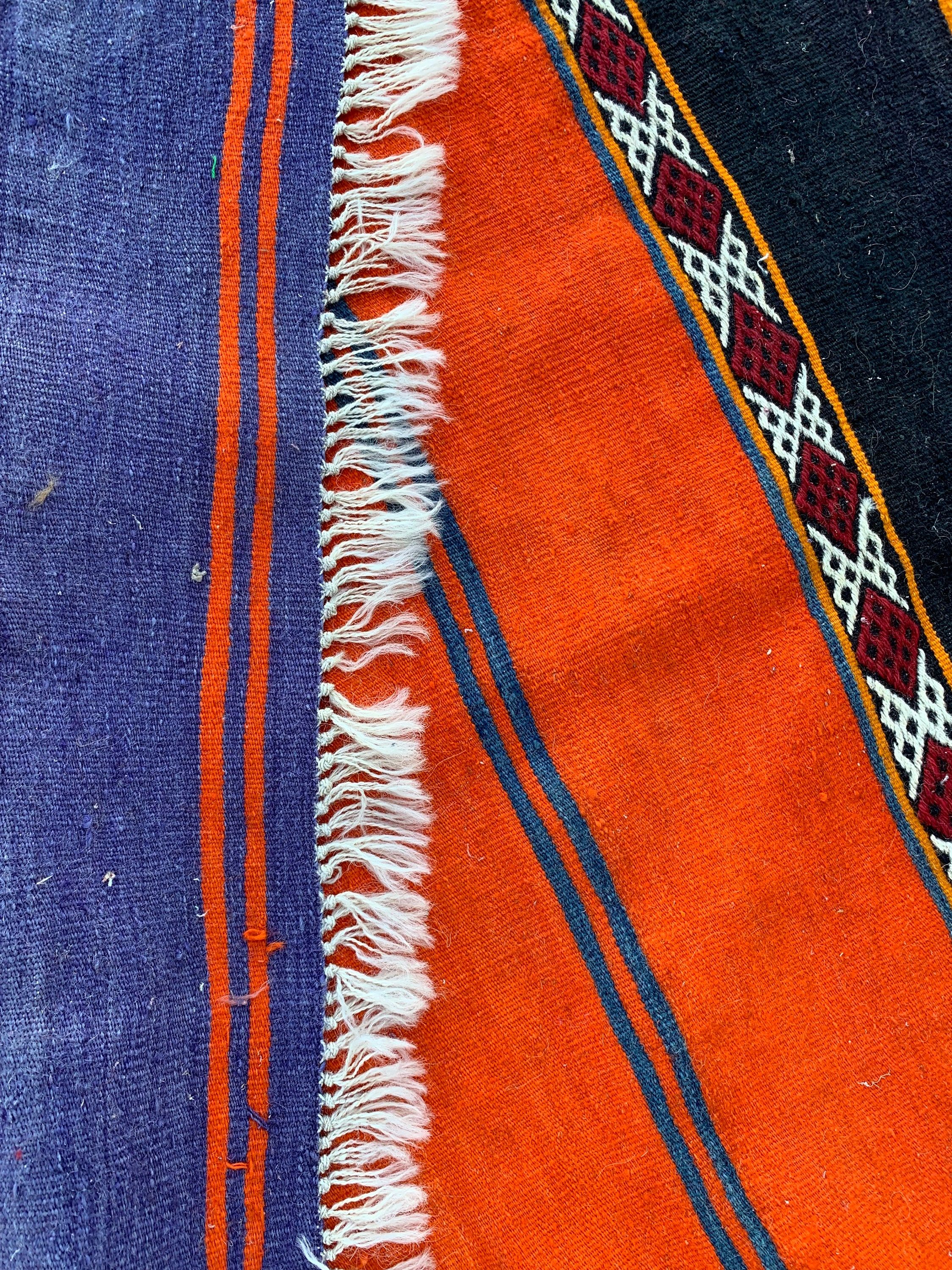 Kilim, Yatak Odası Halısı, Mutfak Halısı, Türk Halısı, Turuncu 4x4.2 ft Accent Halı, Vintage Halı, Doğal Halı, Oushak Halısı, Oryantal Halılar