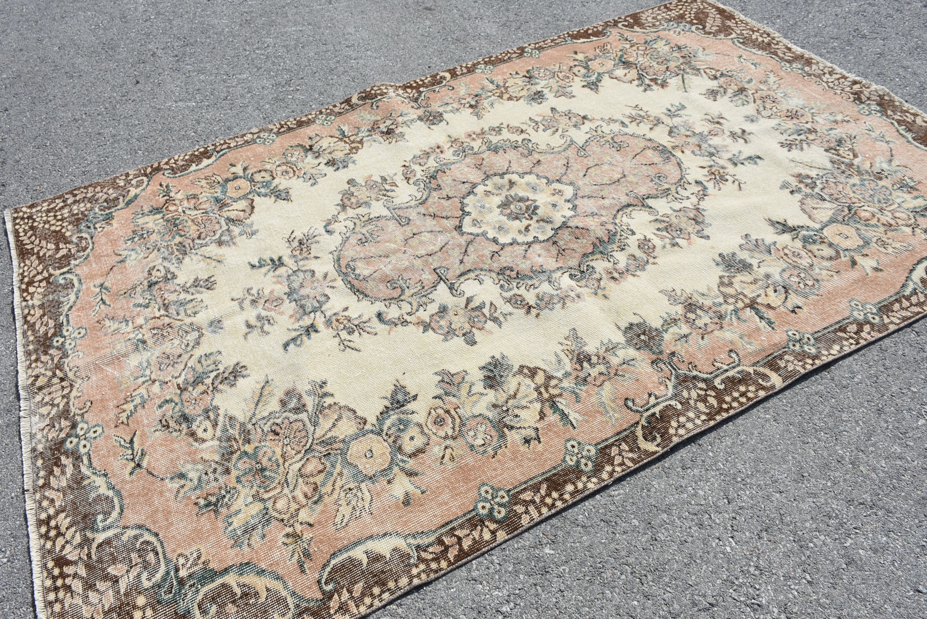 Old Rugs, Vintage Rugs, Bedroom Rugs, 5.6x8.9 ft Large Rug, Turkish Rug, Beige Home Decor Rug, Living Room Rug, Home Decor Rugs, Salon Rug