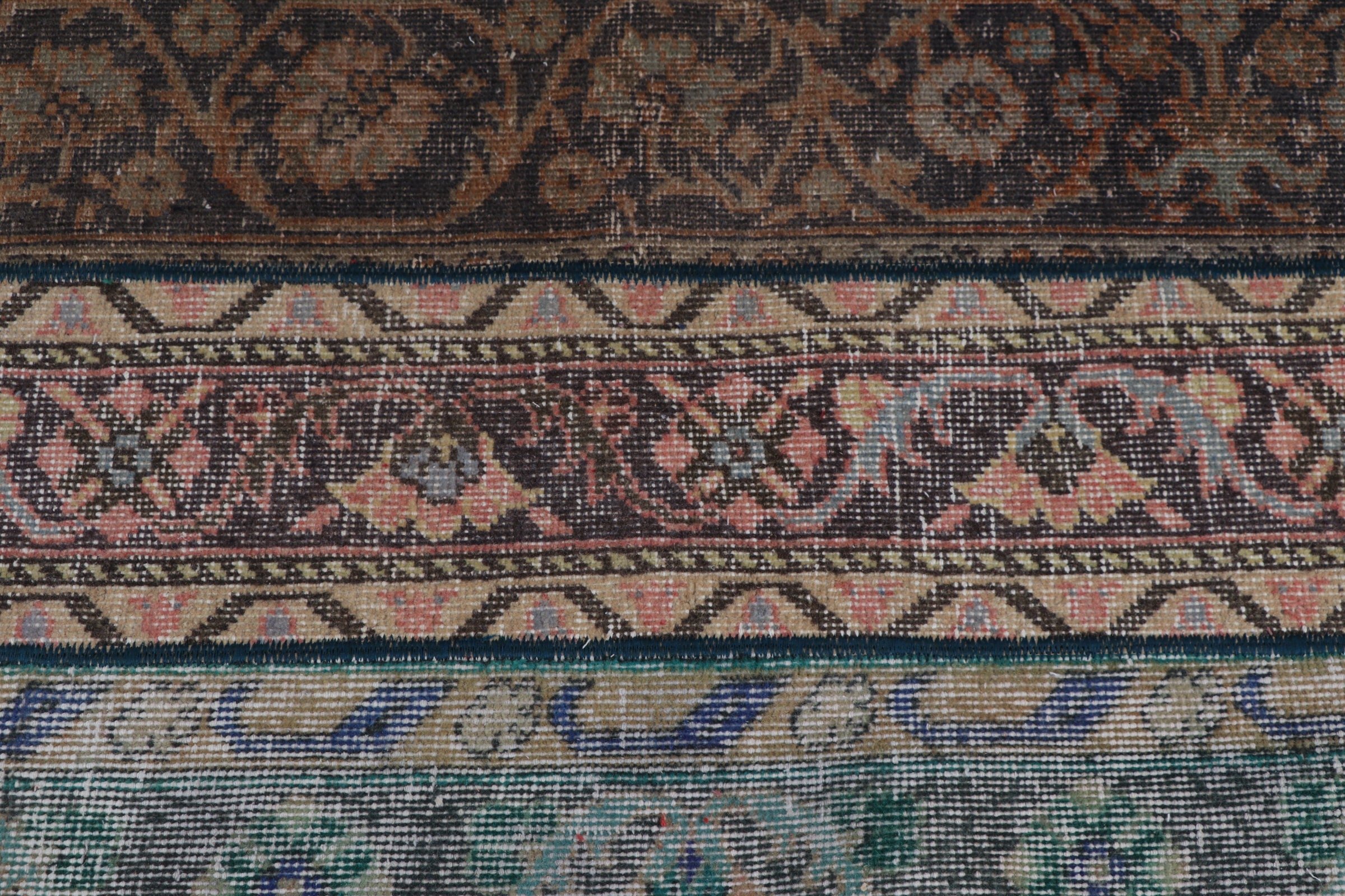 Turkish Rug, Flatweave Rug, Home Decor Rug, Vintage Rugs, 2x5.8 ft Runner Rug, Oriental Rug, Corridor Rug, Hallway Rug, Green Anatolian Rug