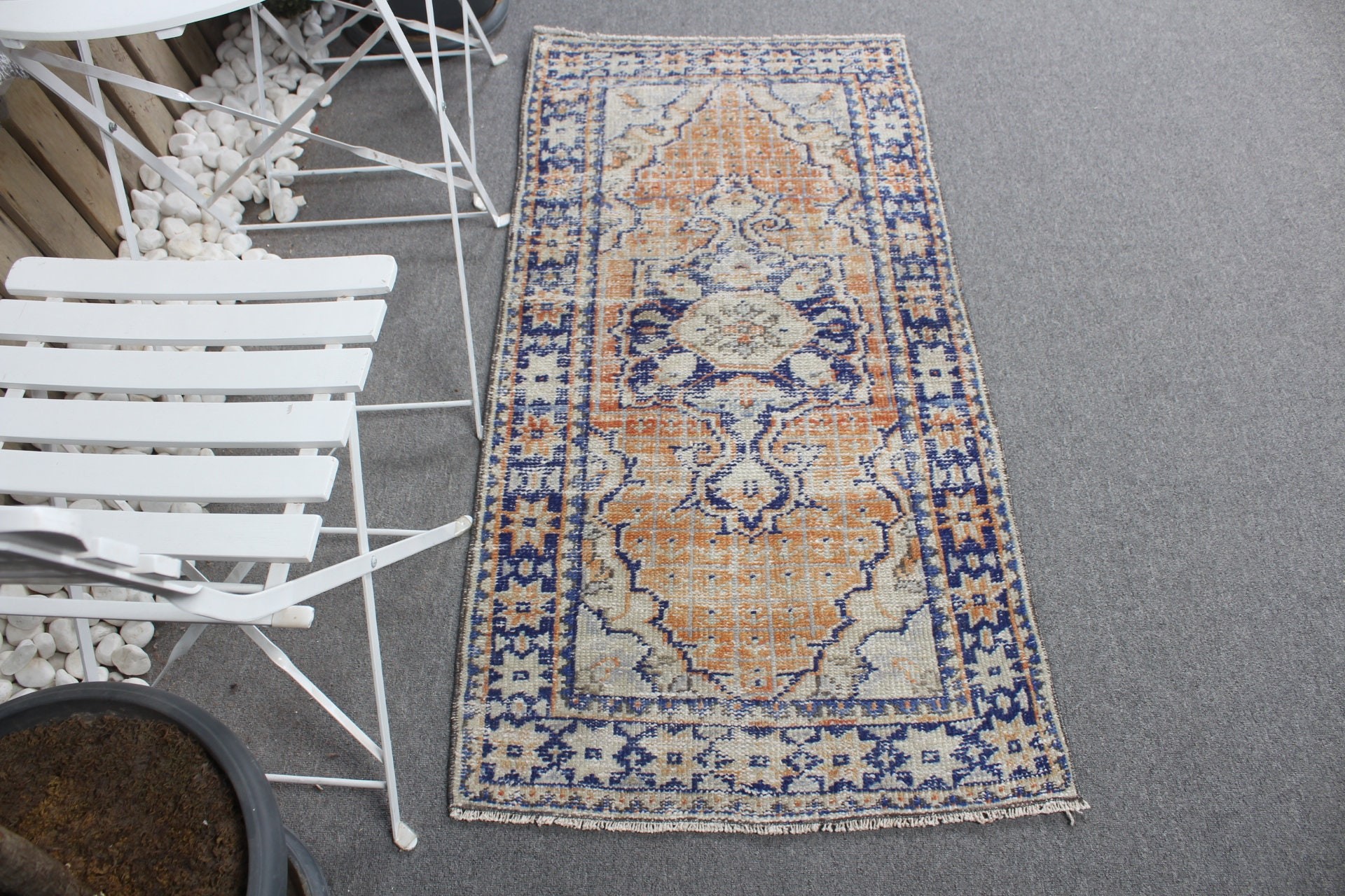 Yatak Odası Halıları, 2.3x4.8 ft Küçük Halı, Soğuk Halı, Yün Halı, Paspas Halısı, Turuncu Antika Halılar, Çocuk Halıları, Vintage Halılar, Türk Halısı