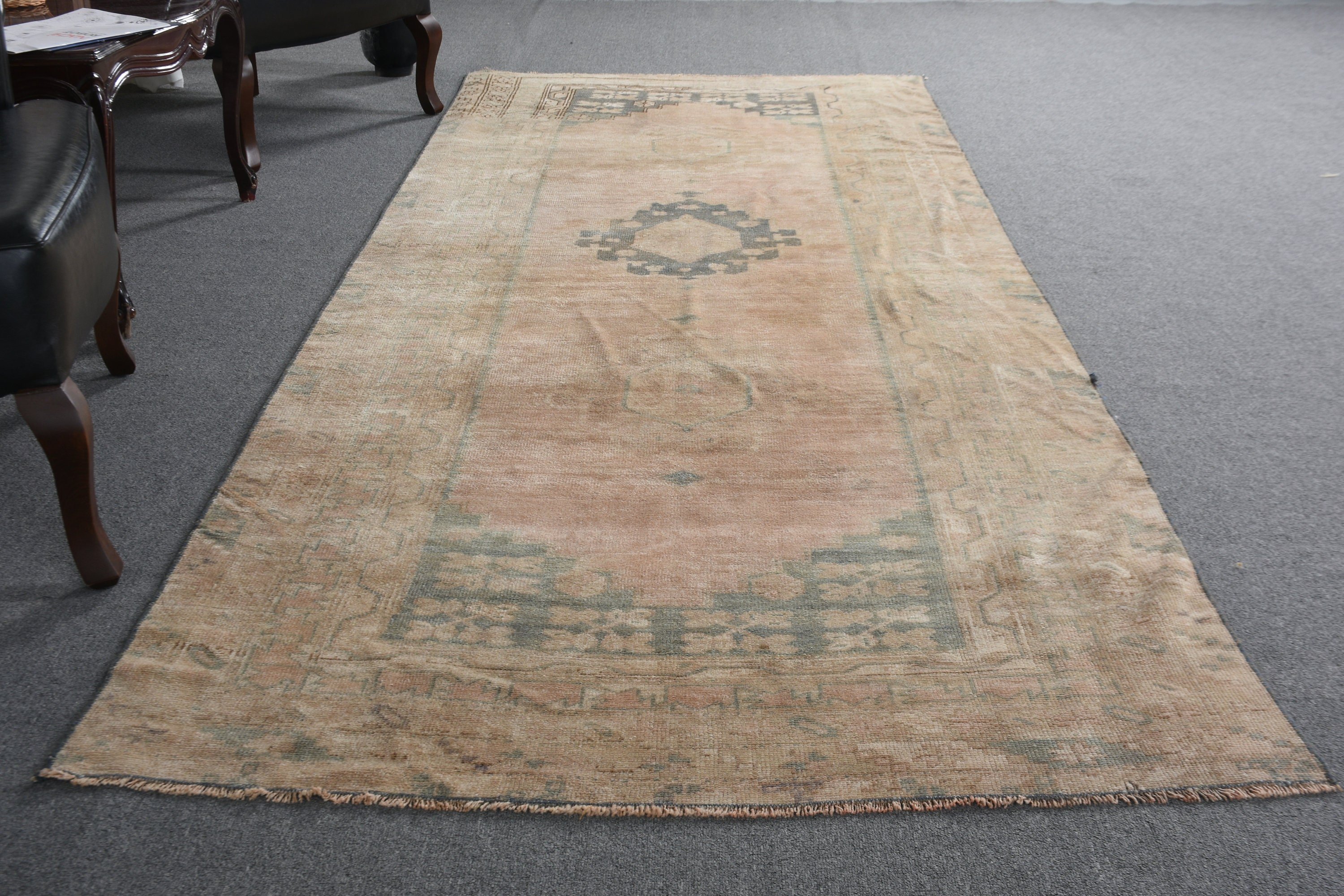 Antika Halı, Türk Halısı, Kahverengi Fas Halısı, 4.1x11 ft Runner Halısı, Bohem Halıları, Mutfak Halısı, Vintage Halılar, Koridor Halısı