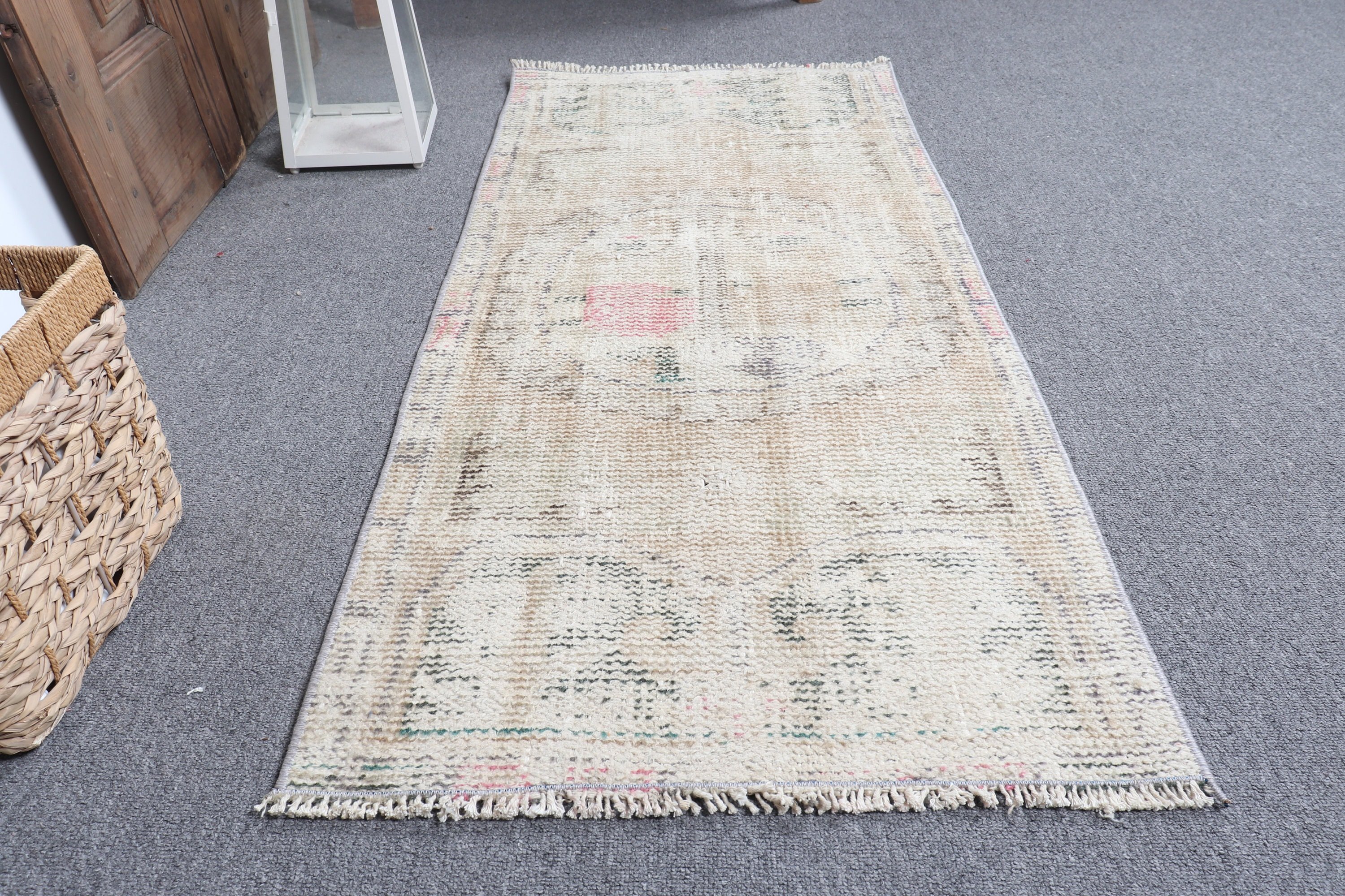 Turkish Rugs, Beige Anatolian Rugs, Dorm Rug, Nursery Rug, Antique Rugs, Vintage Rug, Wall Hanging Rugs, 1.8x3.9 ft Small Rug, Bedroom Rugs