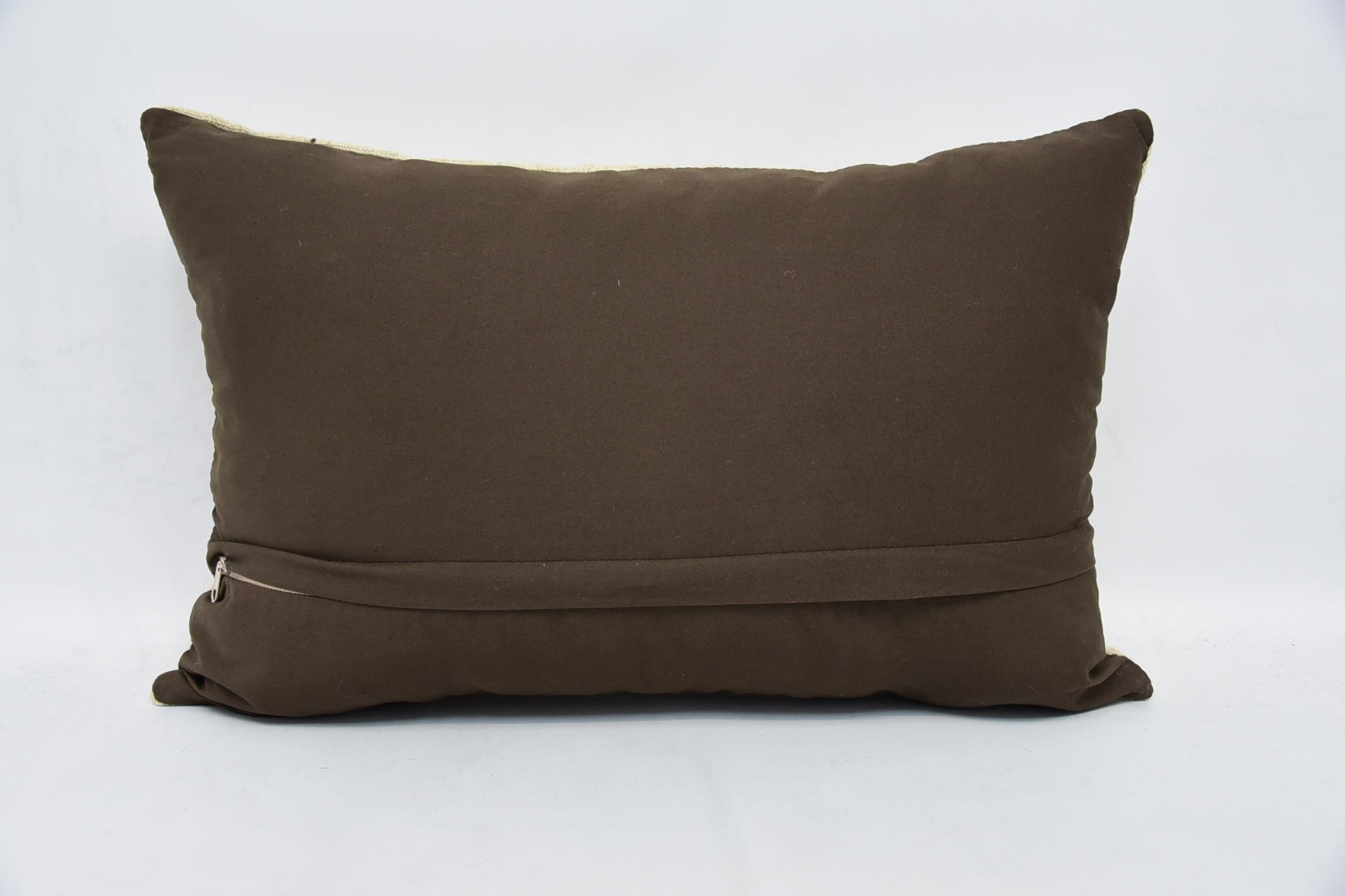 16"x24" White Pillow, Boho Pillow, Shabby Chic Cushion Case, Pillow for Couch, Handwoven Pillow Sham, Vintage Kilim Pillow
