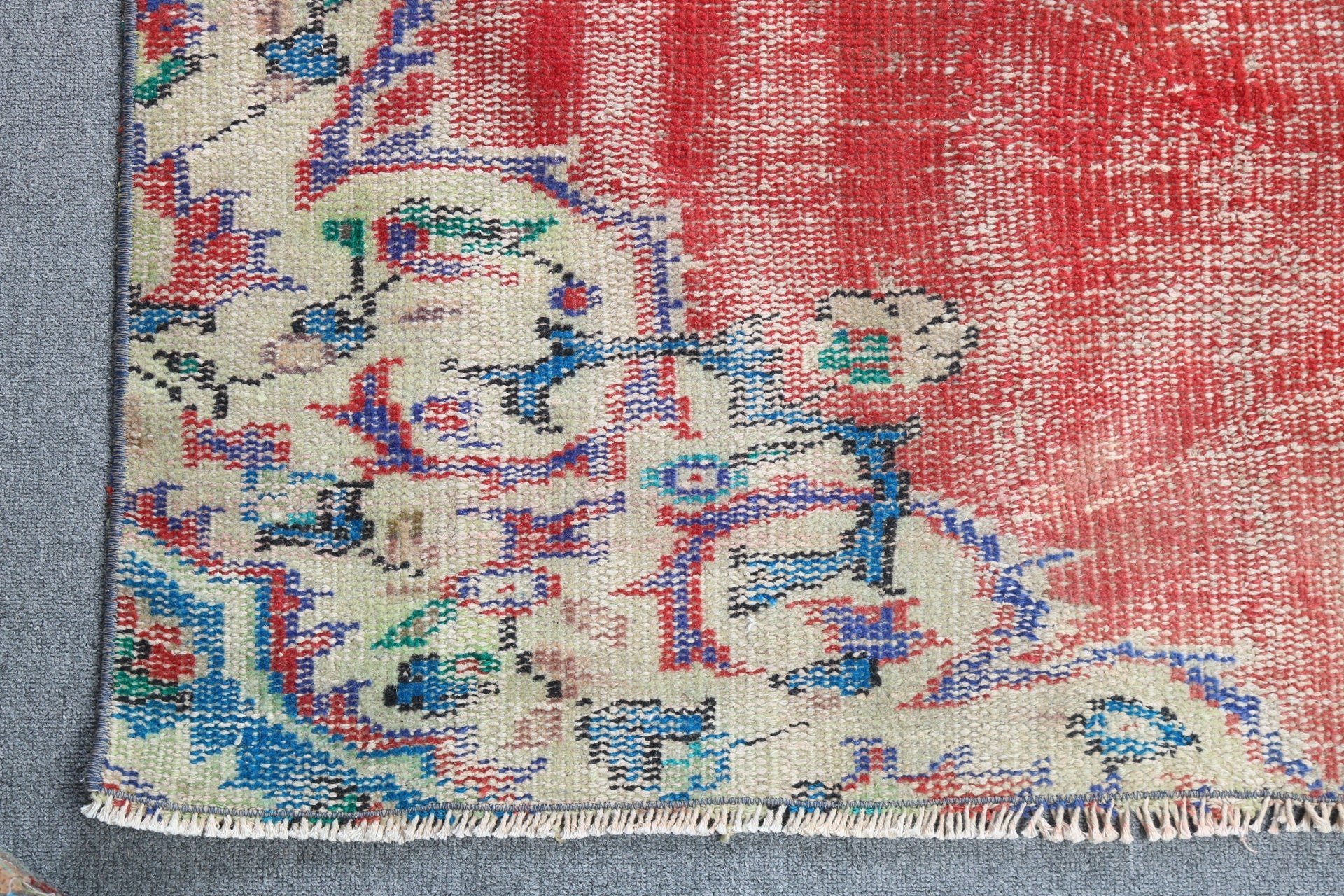 Vintage Rugs, 4.1x7.8 ft Area Rugs, Boho Rugs, Kitchen Rug, Rugs for Living Room, Turkish Rug, Floor Rugs, Red Bedroom Rug