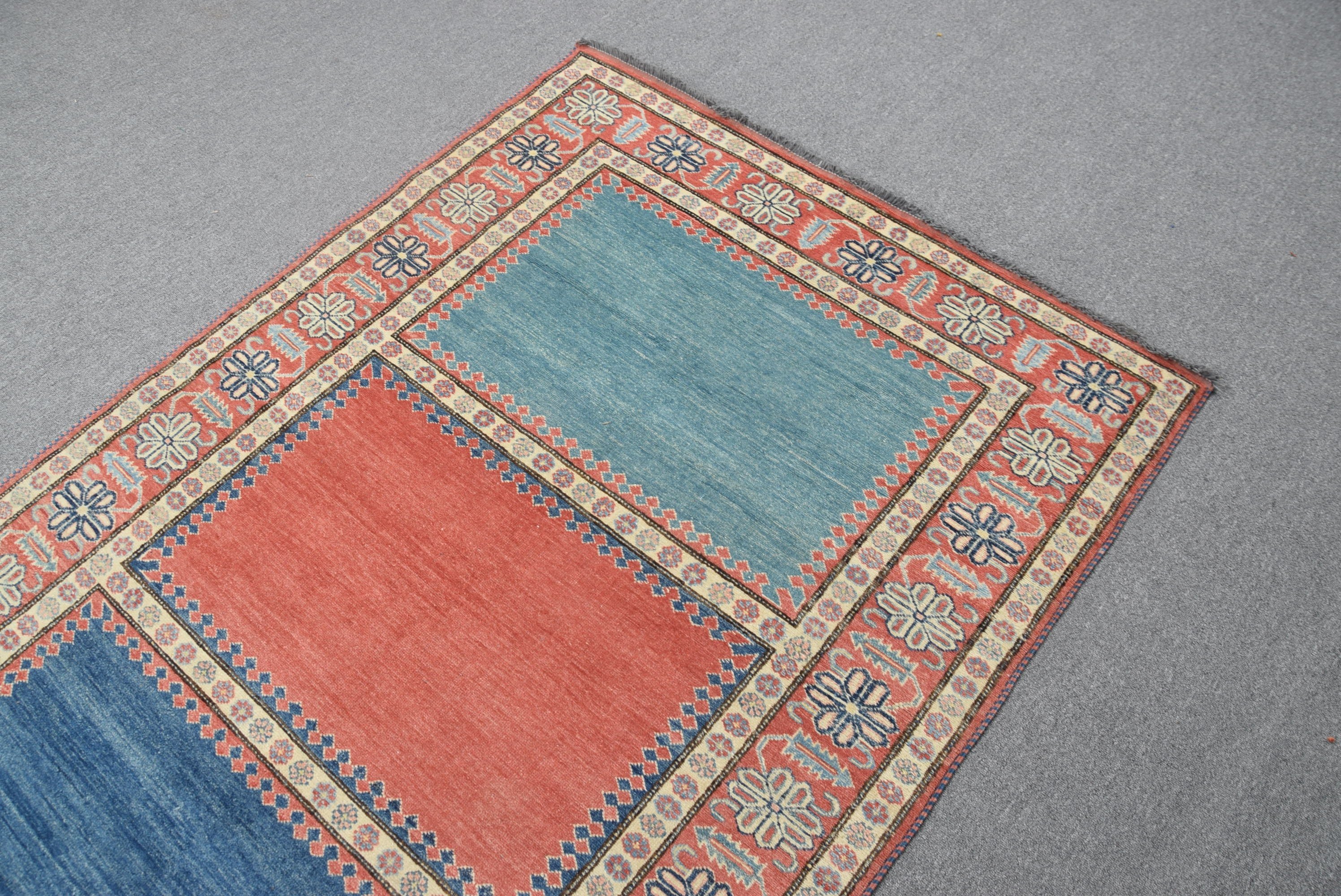 Red Moroccan Rugs, Retro Rug, Rugs for Living Room, Cool Rug, Oriental Rug, Turkish Rugs, Vintage Rugs, Indoor Rugs, 4.2x6.2 ft Area Rug