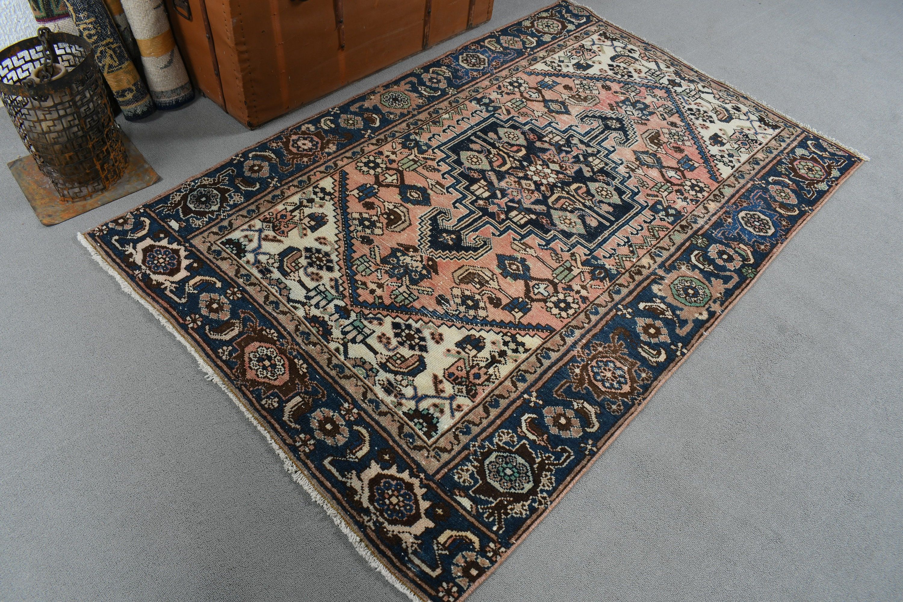 Yatak Odası Halıları, Çocuk Odası Halıları, Vintage Halılar, Türk Halısı, Kırmızı 3,9x6 ft Aksan Halıları, Giriş Halısı, Lüks Halı