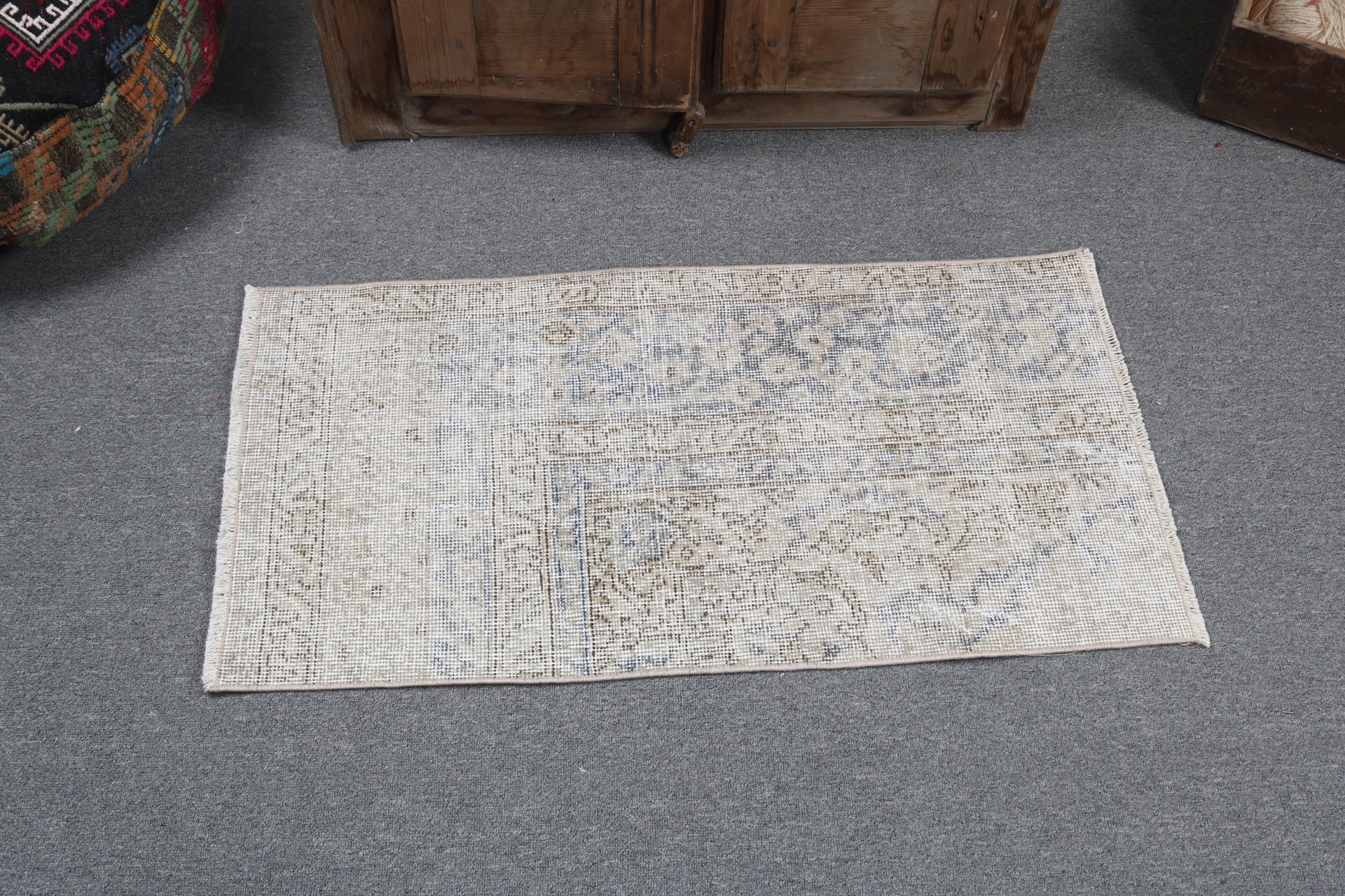 Modern Halı, Çocuk Halıları, Lüks Halı, Vintage Halı, Mutfak Halıları, Mutfak Halısı, Bej 1.6x3.2 ft Küçük Halılar, Türk Halısı