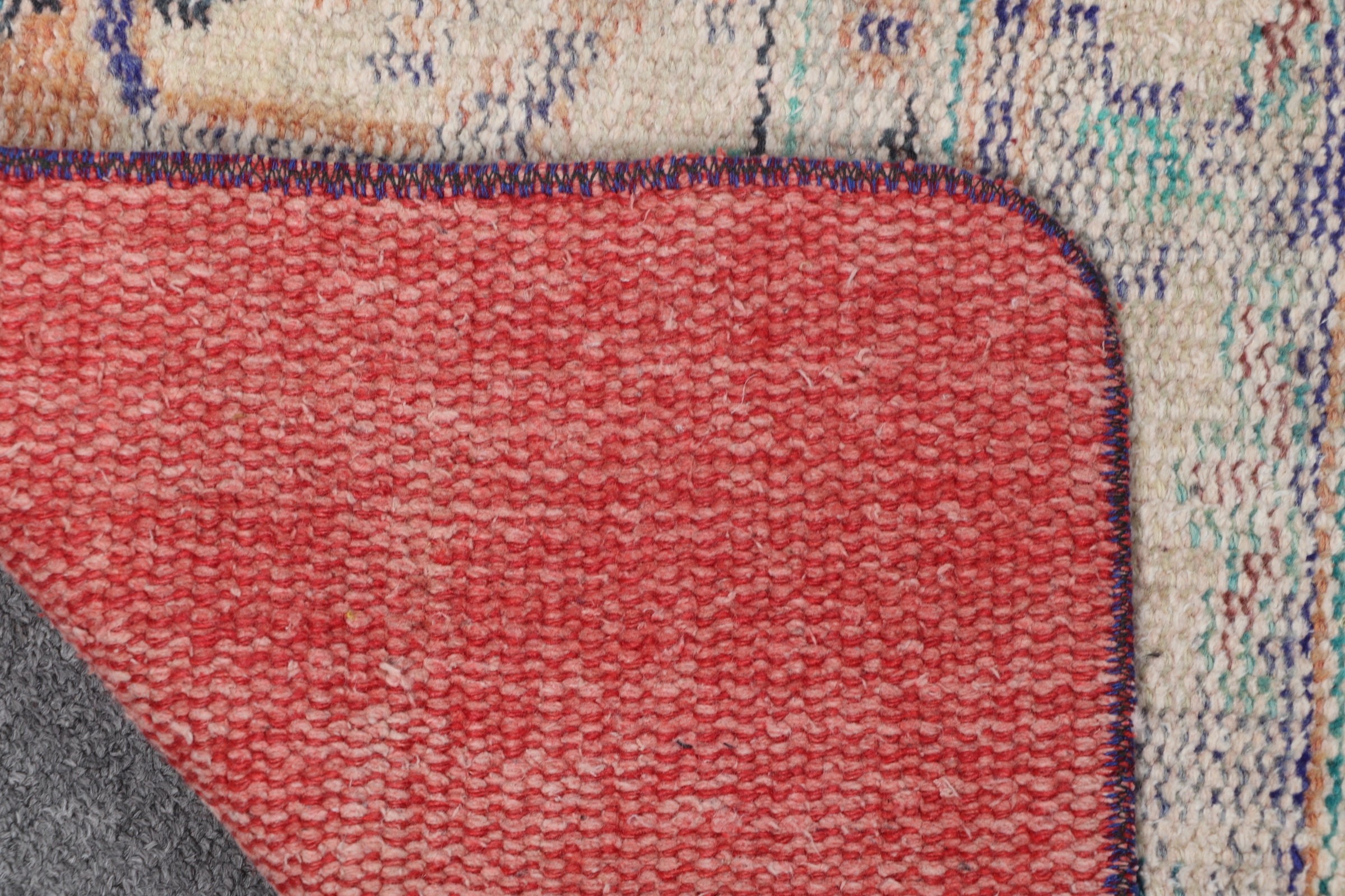 Entry Rugs, Cool Rug, Vintage Rugs, Bath Mat Cute Rug, Red Moroccan Rug, Turkish Rugs, 1.4x3.8 ft Small Rug, Wall Hanging Rug