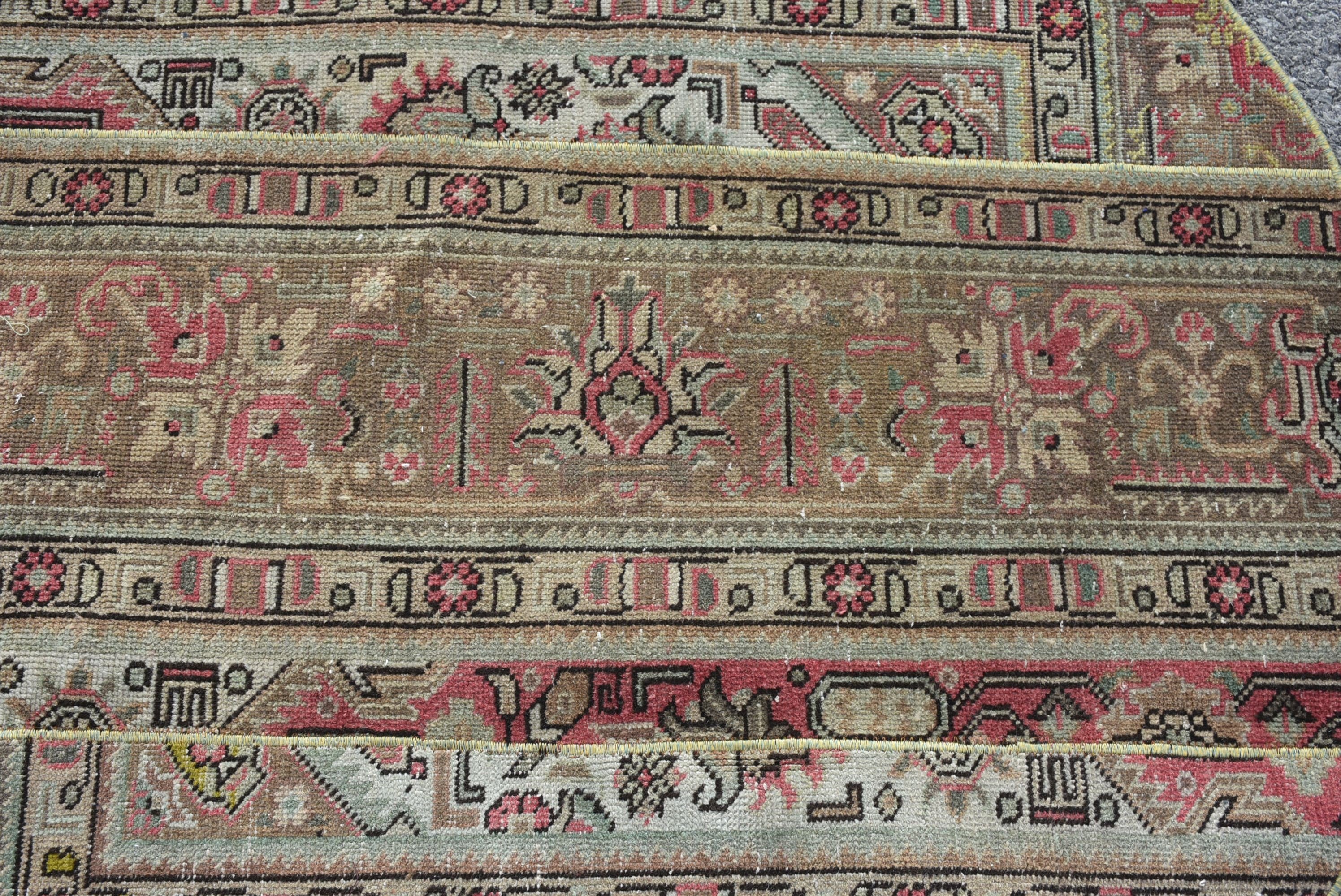 Brown  4.1x4.1 ft Accent Rug, Oushak Rug, Bedroom Rug, Turkish Rug, Vintage Rugs, Home Decor Rugs, Aztec Rug, Entry Rug