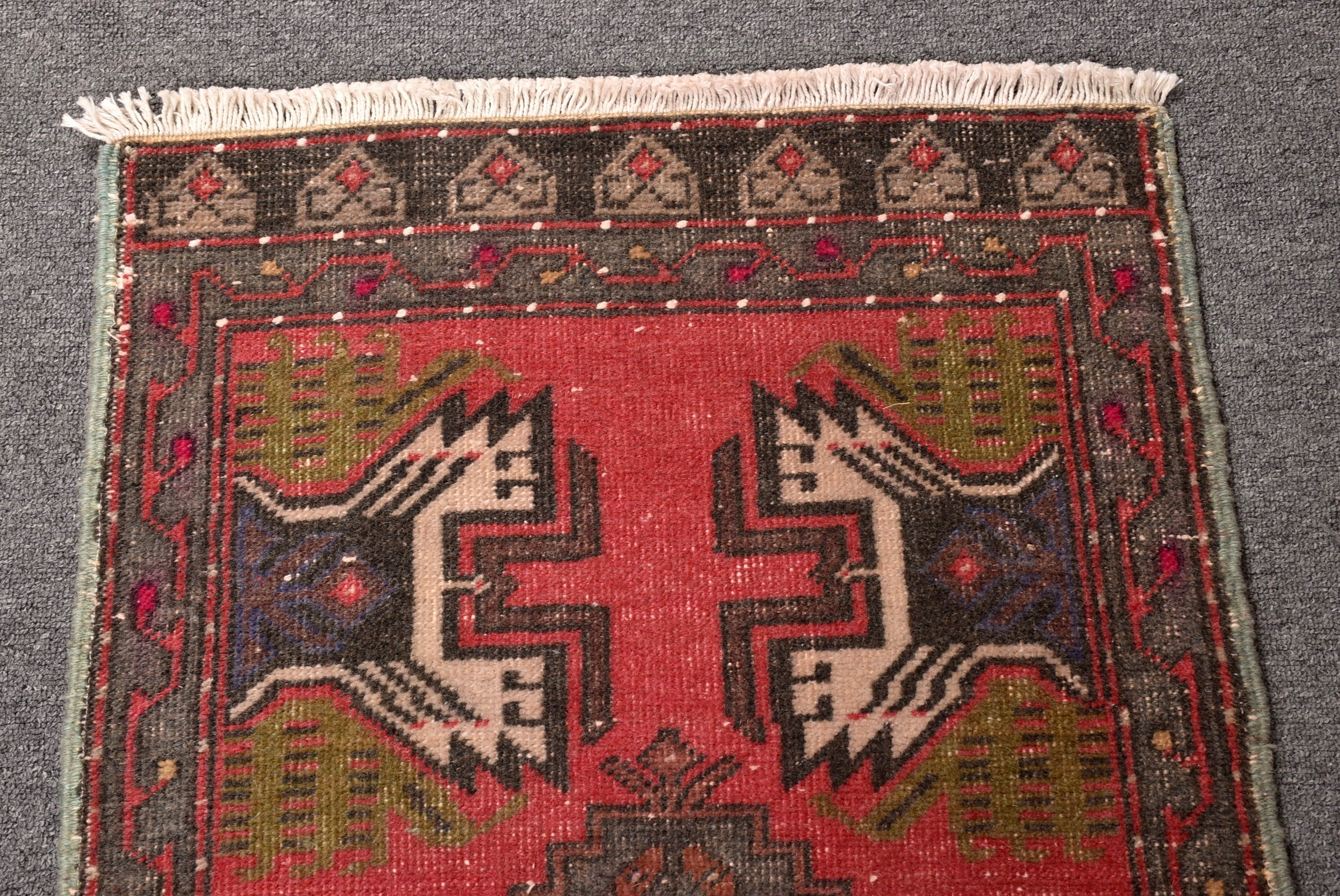 Banyo Halıları, Ev Dekorasyonu Halısı, 1.8x3.4 ft Küçük Halı, El Dokuma Halılar, Lüks Halılar, Pembe Yer Halısı, Türk Halısı, Küçük Boho Halıları, Vintage Halı