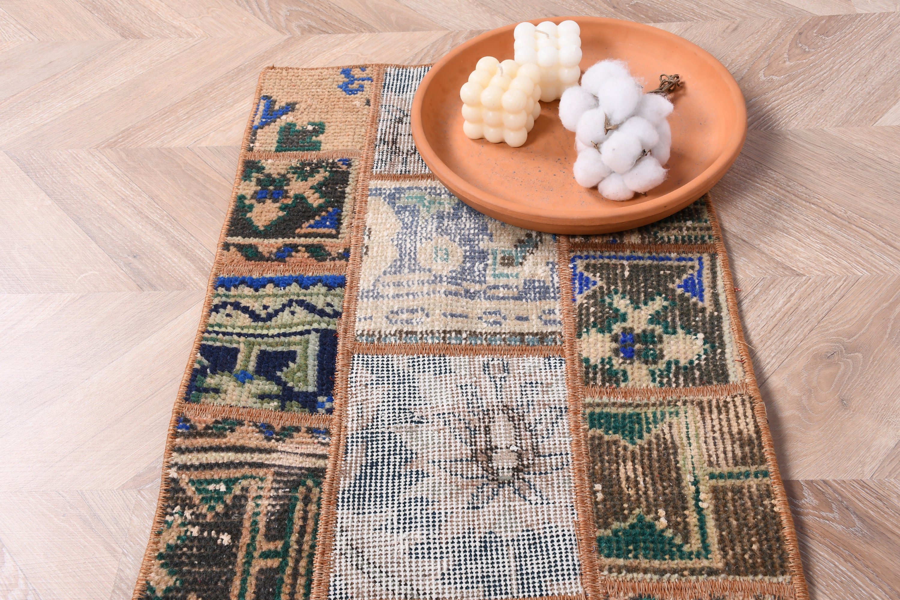 Türk Halısı, Mutfak Halısı, Yer Halısı, Retro Halı, Banyo Halısı, Vintage Halı, 1.4x3.9 ft Küçük Halı, Soğuk Halı, Çocuk Odası Halıları, Kahverengi Soğuk Halı