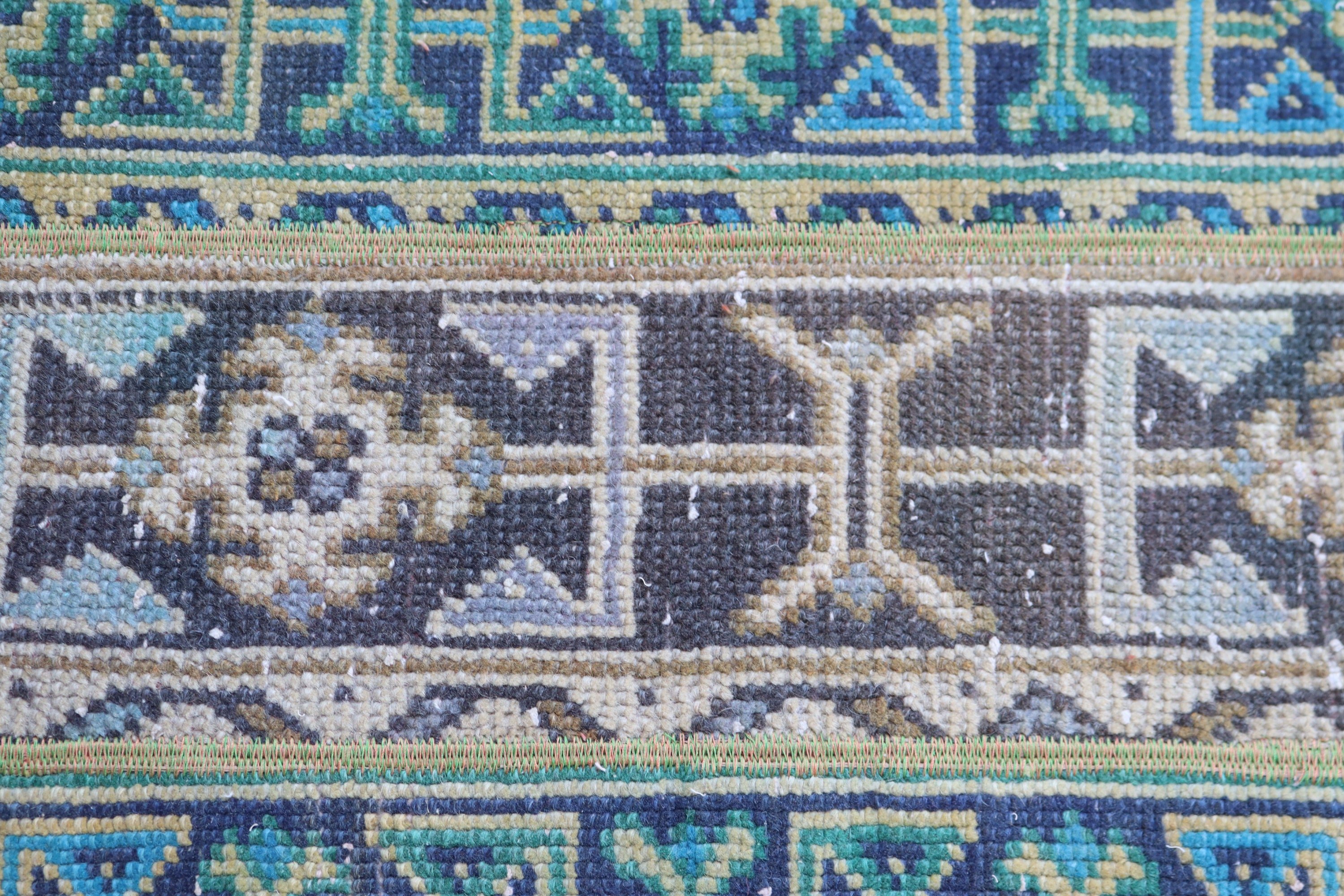 Vintage Halı, Küçük Alan Halıları, Mutfak Halısı, Türk Halıları, Boho Halıları, Yeşil Açıklama Halıları, Türkiye Halıları, 1.6x2.3 ft Küçük Halı, Geometrik Halılar