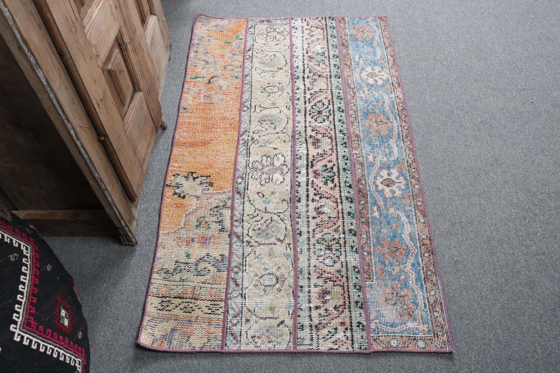 Açıklama Halısı, Yeşil Boho Halıları, Küçük Alan Halıları, Yer Halısı, Türk Halısı, Vintage Halı, 2,6x4,4 ft Küçük Halı, Mutfak Halıları, Modern Halı