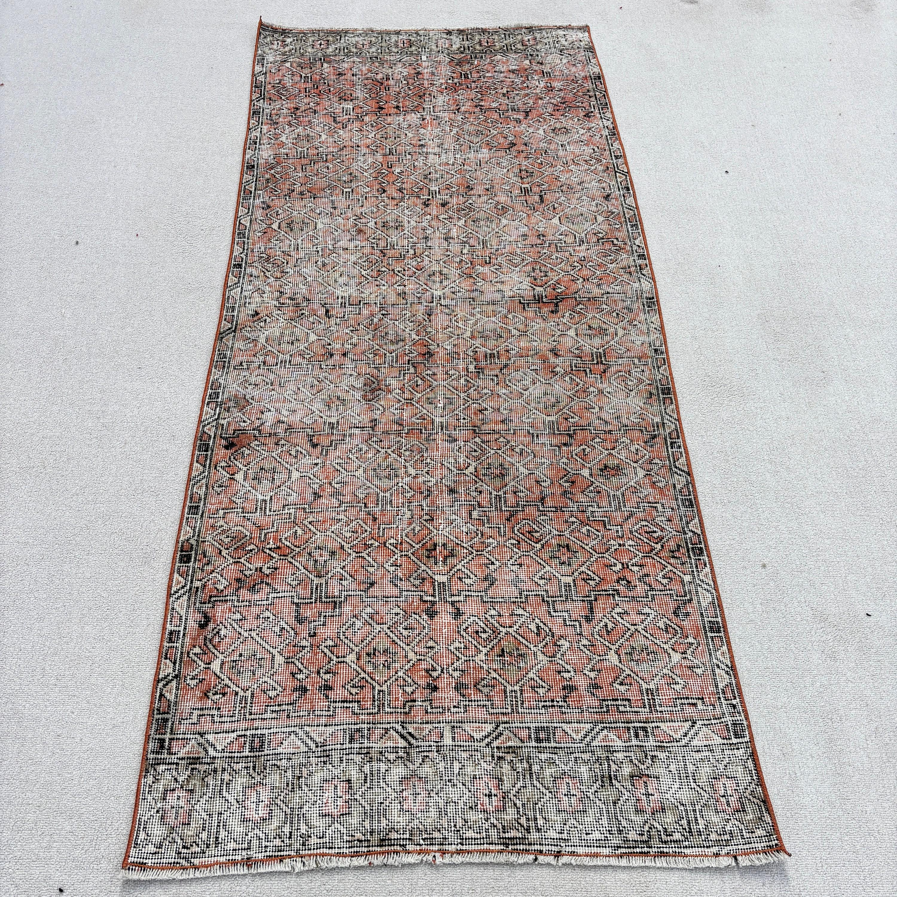 2.8x6.5 ft Accent Rugs, Turkish Rugs, Boho Accent Rugs, Vintage Accent Rug, Bedroom Rugs, Vintage Rugs, Home Decor Rugs, Black Bedroom Rugs