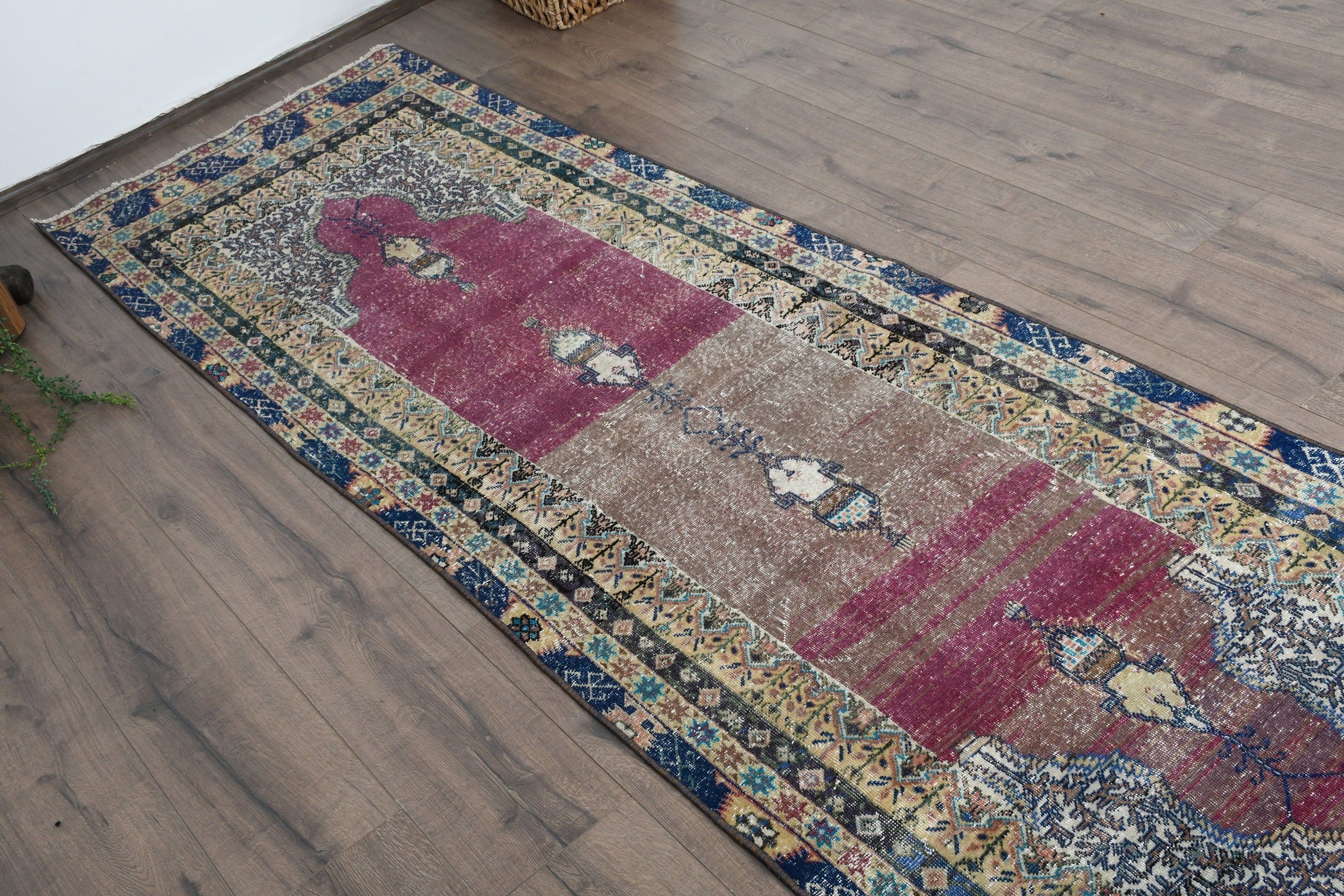 Art Rug, Corridor Rug, Moroccan Rugs, Kitchen Rug, Turkish Rug, Beige  2.9x9.1 ft Runner Rugs, Vintage Rugs