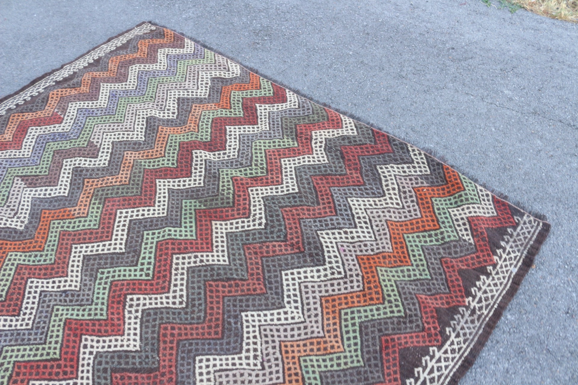 Pastel Halı, Oryantal Halı, Vintage Halı, Kilim, 7.4x7.1 ft Büyük Halı, Salon Halıları, Kırmızı Oryantal Halı, Antika Halı, Türk Halıları, Yatak Odası Halısı