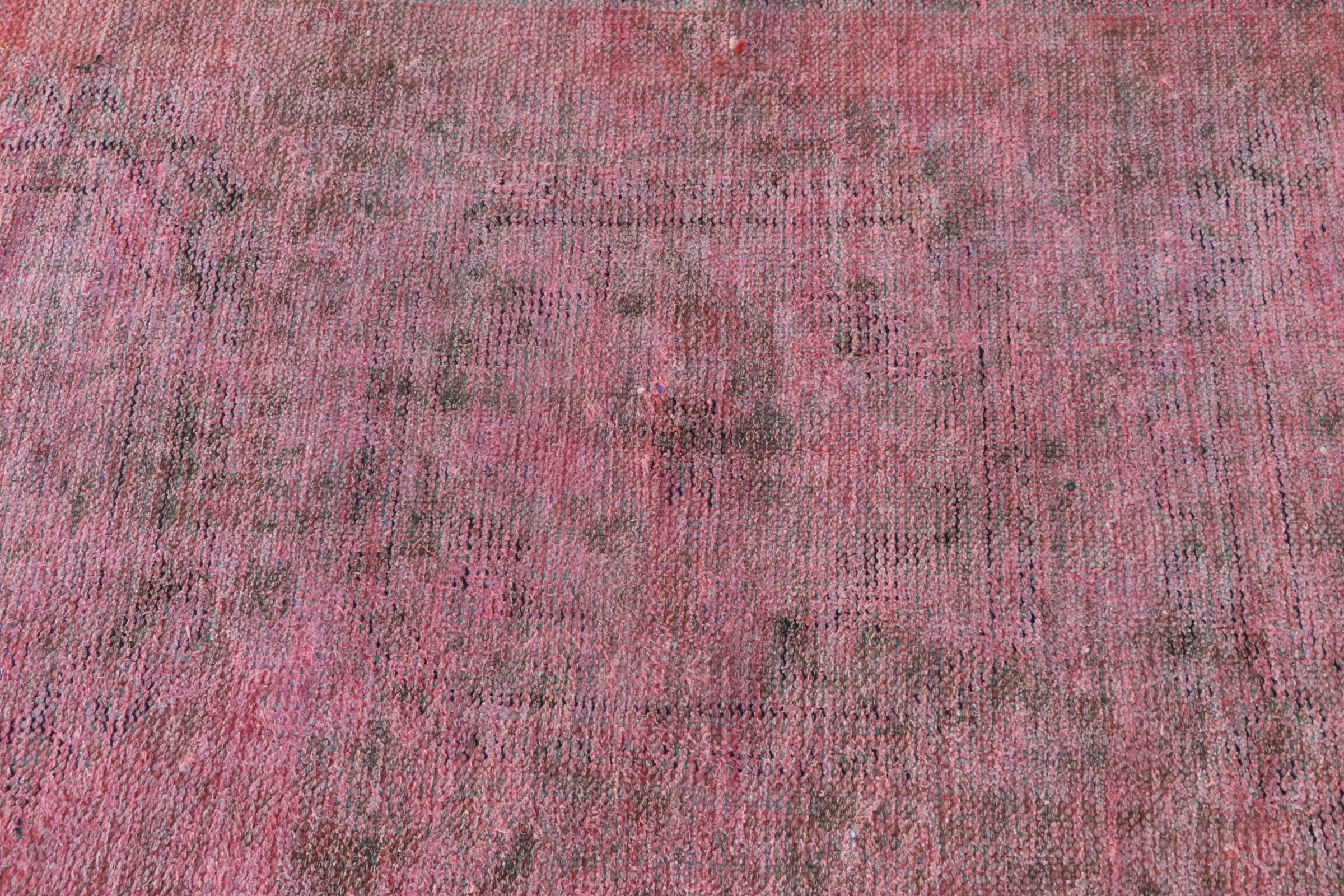 Art Rug, Vintage Rug, Moroccan Rug, Rugs for Hallway, Kitchen Rug, Wool Rug, Pink Antique Rug, Stair Rug, Turkish Rug, 3.1x11 ft Runner Rug