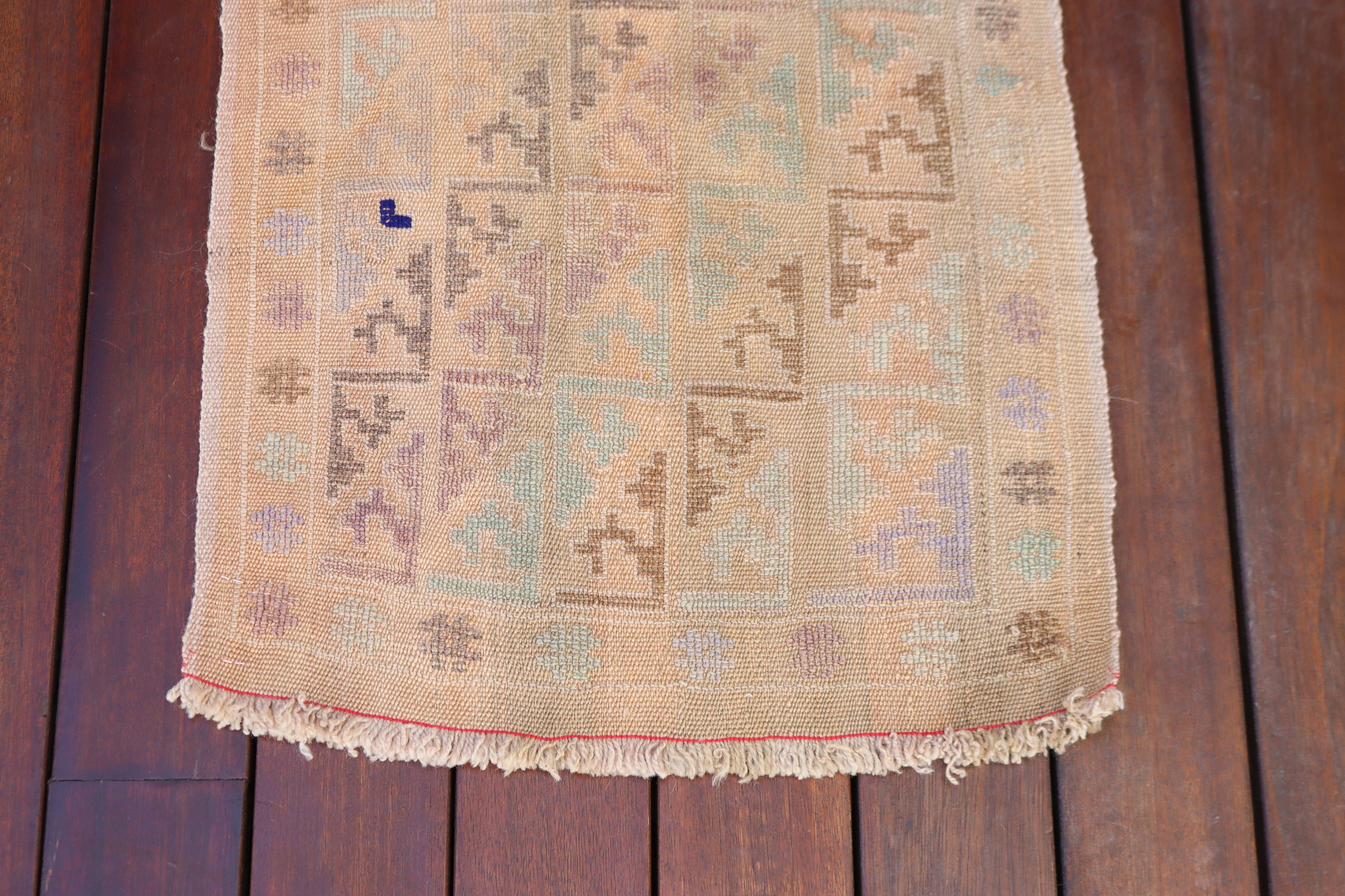 Mutfak Halıları, Oushak Halıları, Kilim, Yatak Odası Halıları, 1,4x2,7 ft Küçük Halı, Banyo Paspası Sevimli Halılar, Vintage Halılar, Kahverengi Oryantal Halı, Türk Halısı