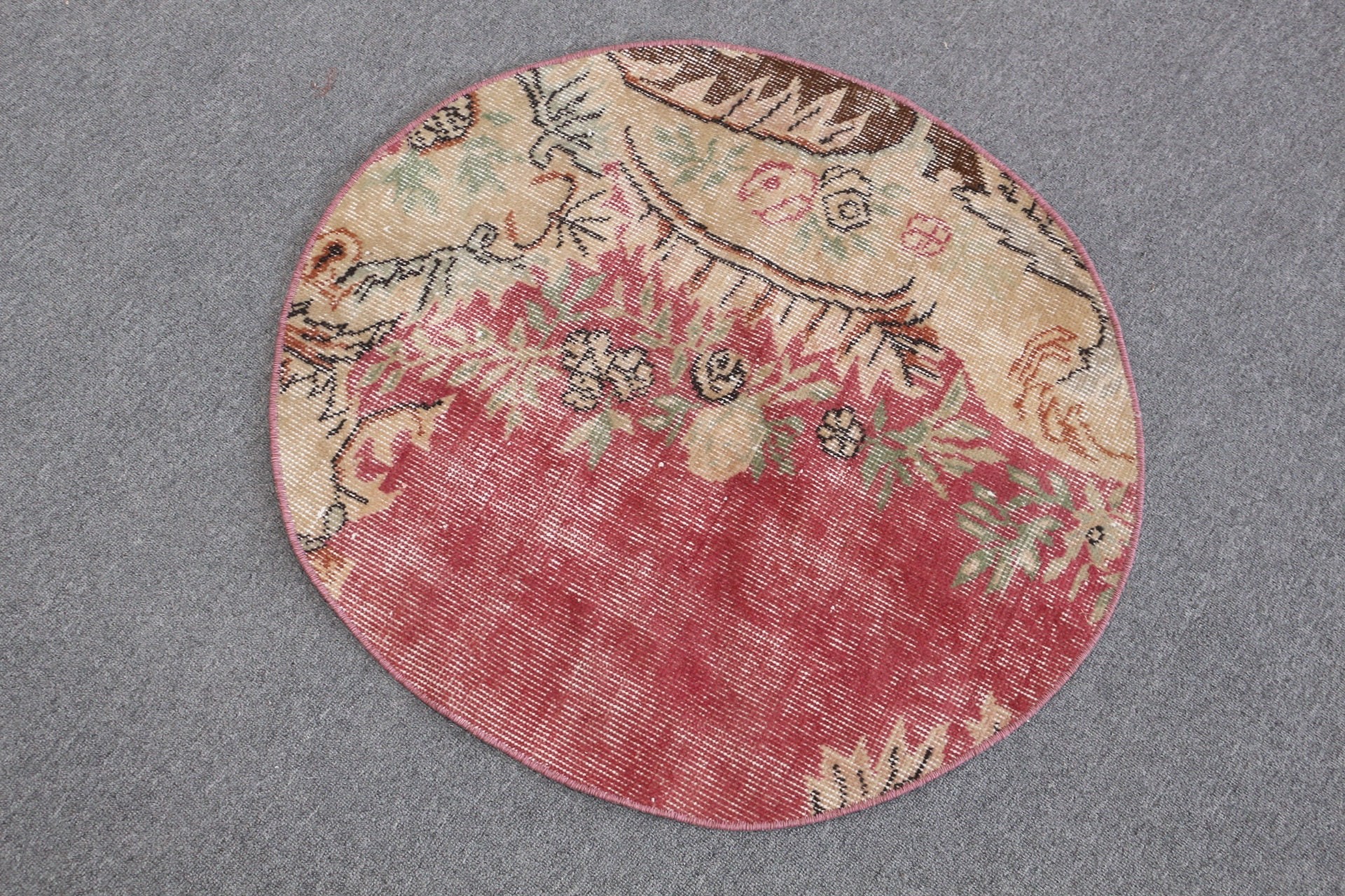 Türk Halıları, Vintage Halı, Anadolu Halıları, Pembe Yatak Odası Halısı, Giriş Halısı, 2.6x2.8 ft Küçük Halı, Yatak Odası Halısı, Mutfak Halıları, Banyo Halıları