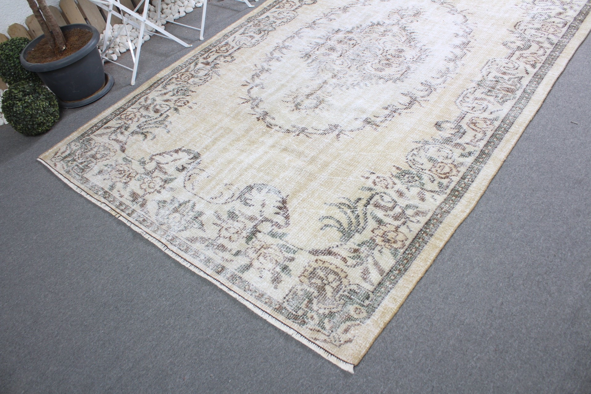 Eclectic Rugs, Turkish Rug, 5.8x9.3 ft Large Rug, Vintage Rug, Living Room Rug, Bedroom Rug, Beige Moroccan Rug, Oriental Rug