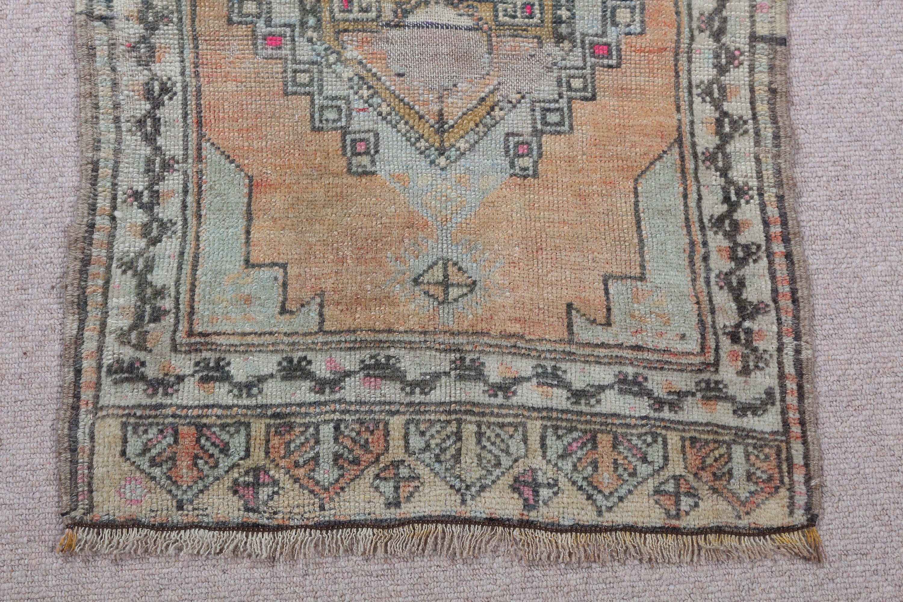 Banyo Halıları, Fas Halıları, Vintage Halılar, Bej Ev Dekorasyonu Halısı, Araba Paspas Halısı, 1.9x2.9 ft Küçük Halı, Türk Halıları, Düz Dokuma Halı