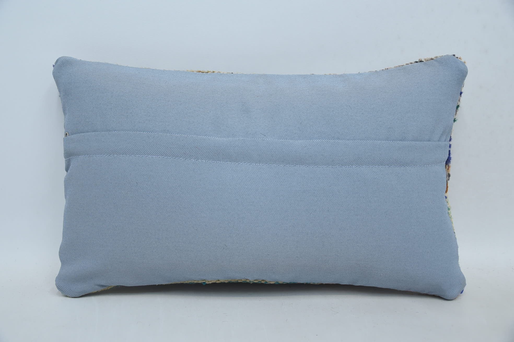 Antique Pillows, 12"x20" Blue Pillow Sham, Boho Pillow Sham Cover, Lounge Throw Pillow Sham, Boho Pillow, Vintage Cushion Case