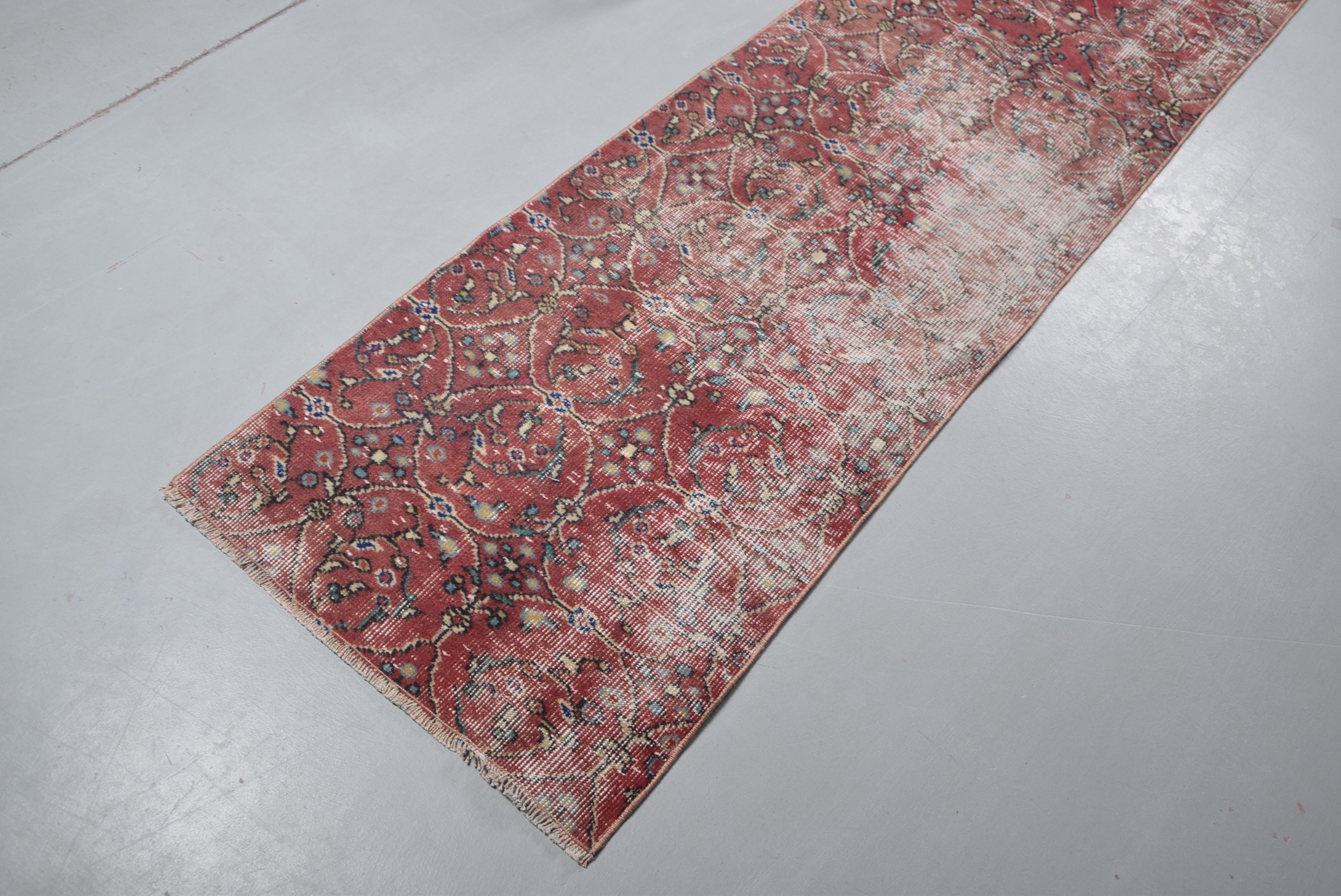 2.2x8.9 ft Runner Halıları, Fas Halısı, Türk Halıları, Mutfak Halısı, Kırmızı Anadolu Halıları, Kabile Halısı, Merdiven Halıları, Vintage Halı, Yün Halılar