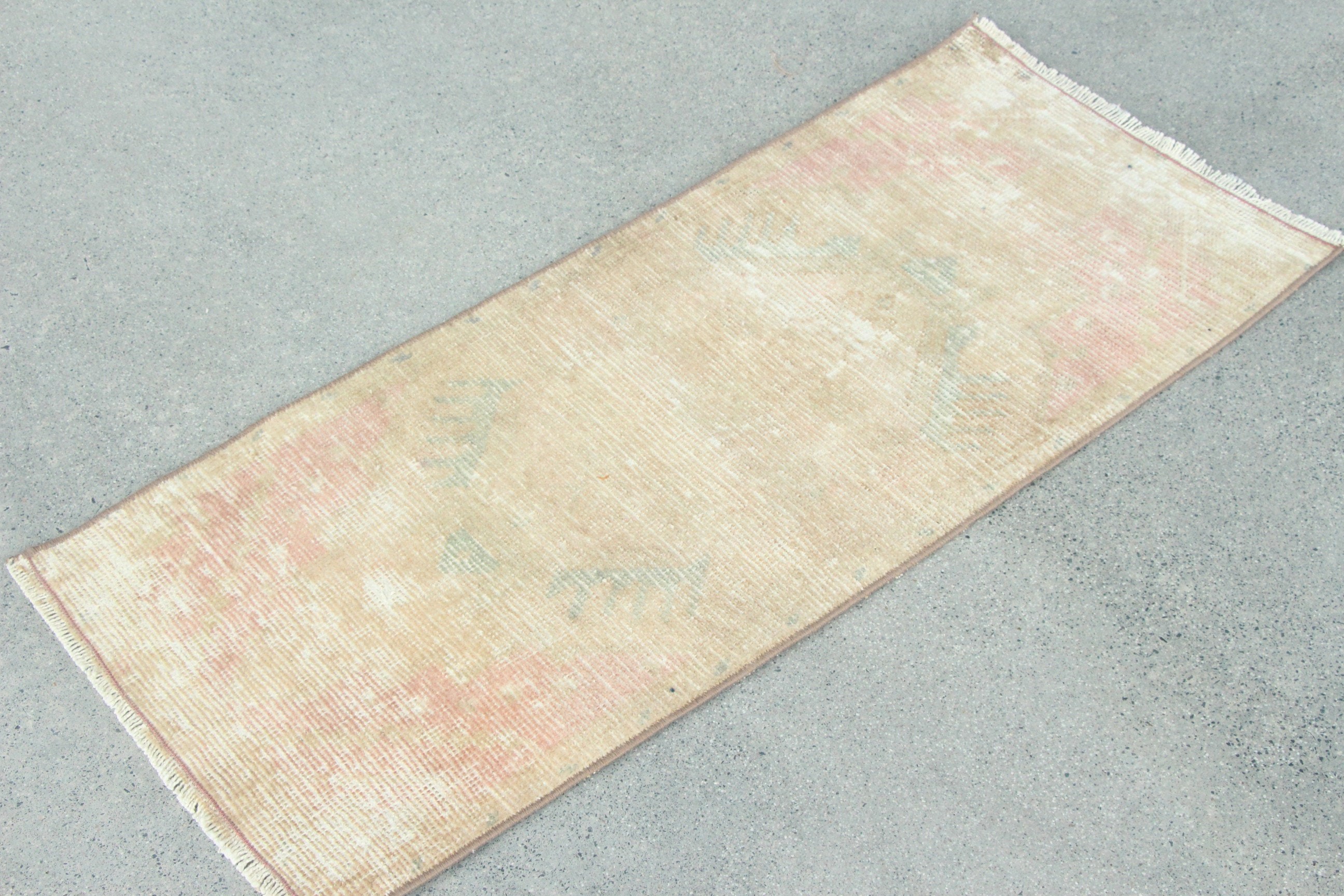 Door Mat Rug, White Moroccan Rugs, Kitchen Rug, Natural Rug, 1.4x3.3 ft Small Rug, Turkish Rug, Car Mat Rug, Vintage Rugs, Antique Rugs