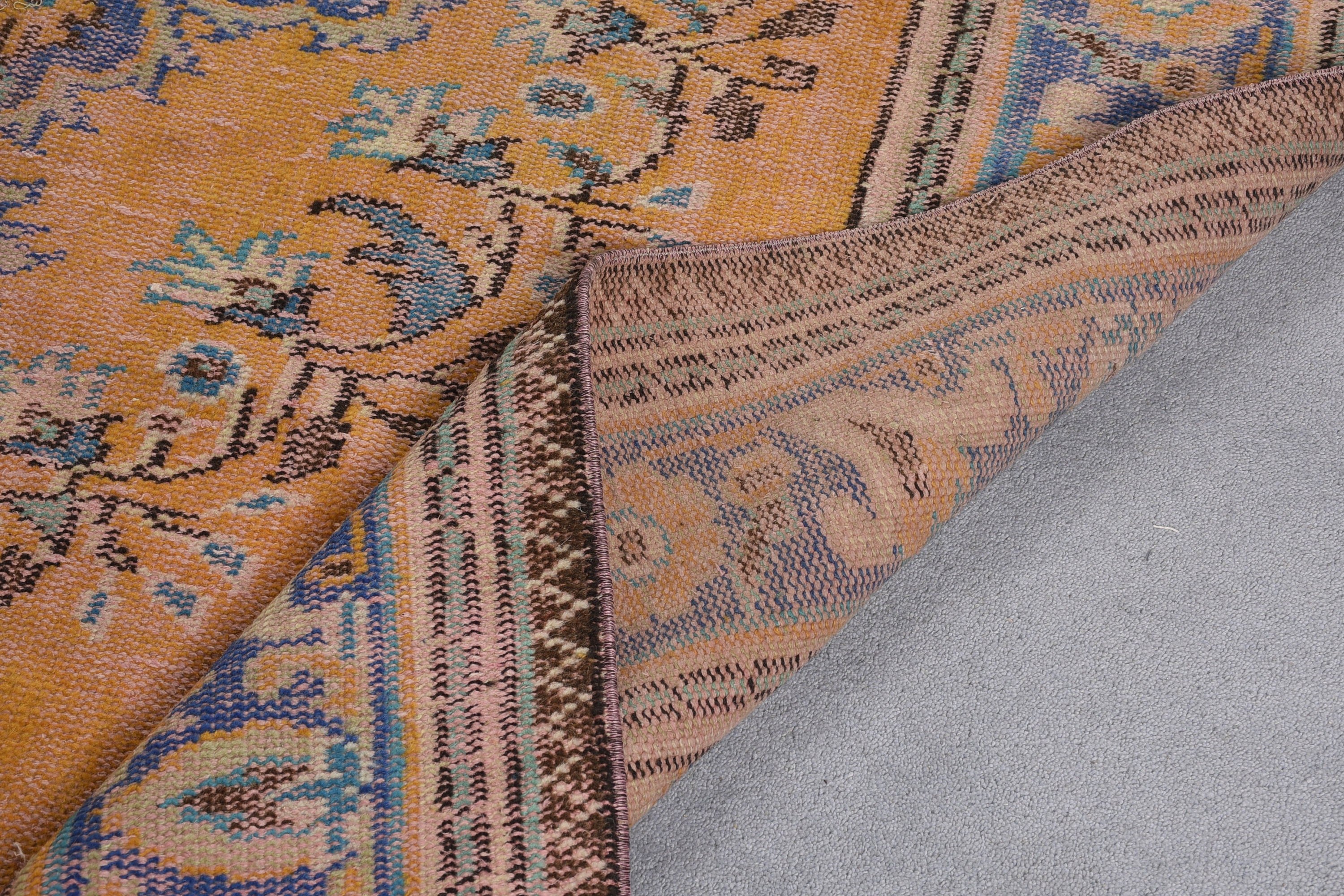 Turkish Rug, Living Room Rug, Orange Antique Rug, 5.8x9.8 ft Large Rugs, Anatolian Rugs, Dining Room Rugs, Vintage Rugs