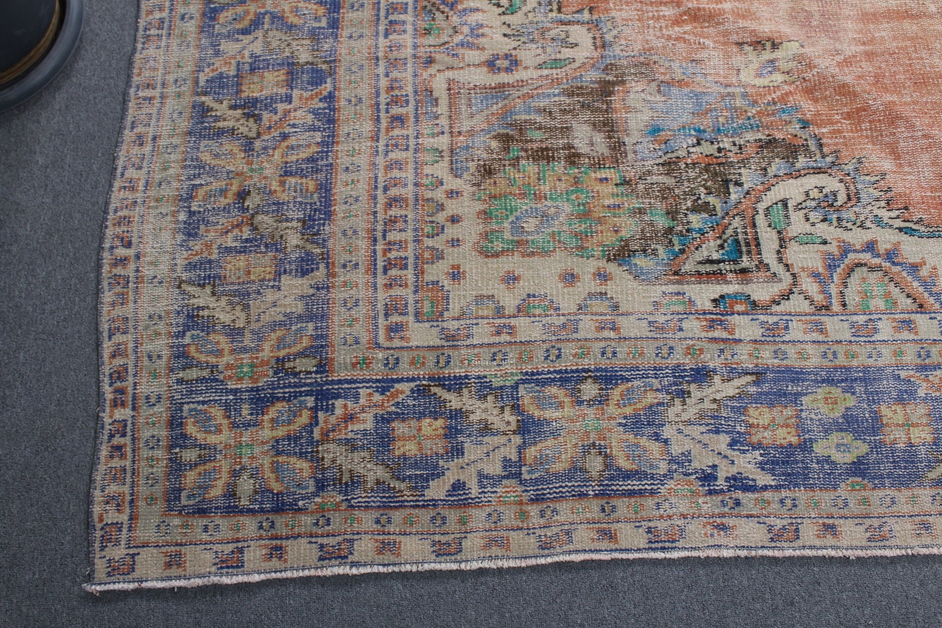 Kırmızı Mutfak Halısı, Özel Halı, Salon Halıları, 8.1x10.4 ft Büyük Boy Halılar, Vintage Halı, Oturma Odası Halıları, Türk Halısı, Oushak Halısı, Mutfak Halısı