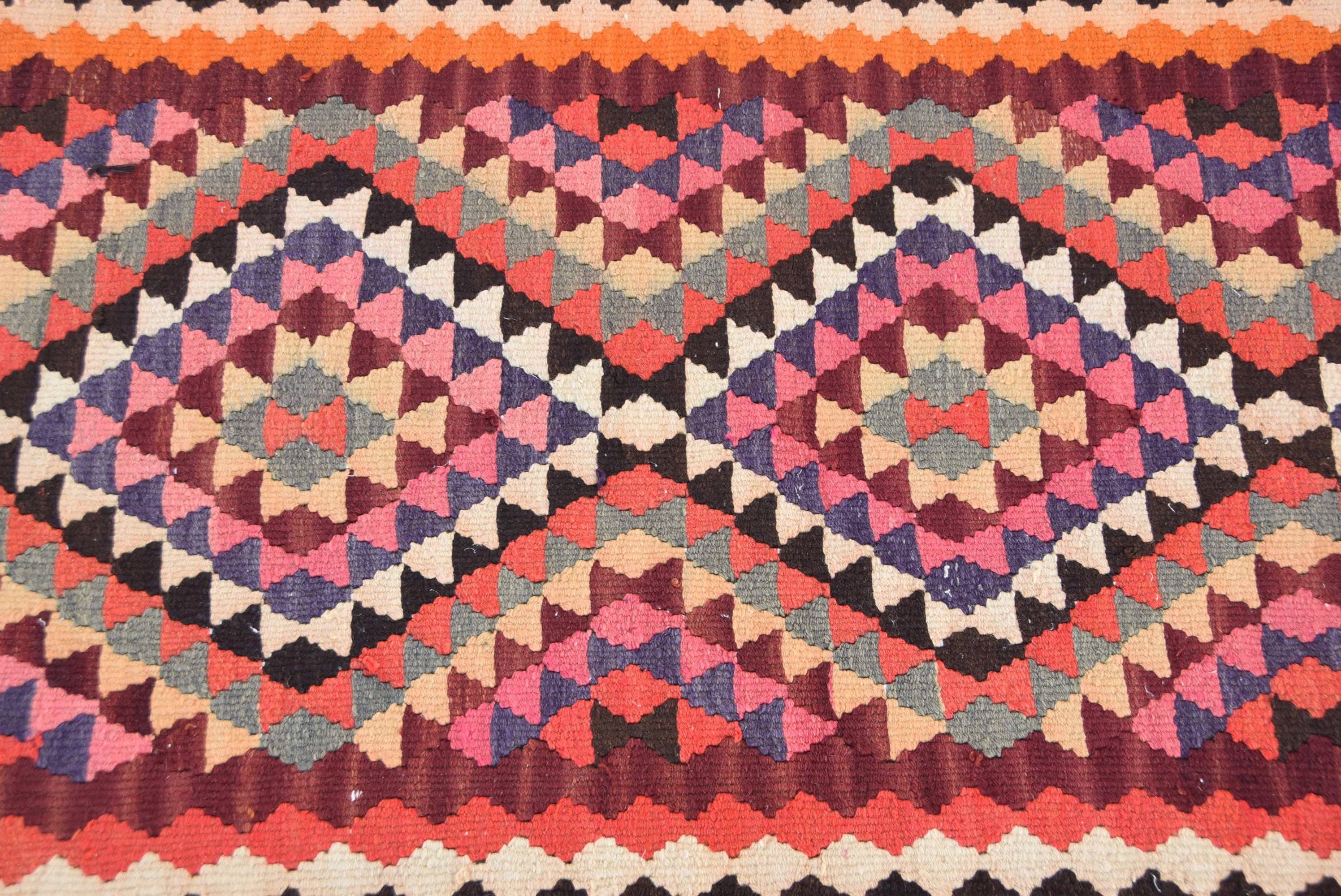 Red Kitchen Rug, Oushak Rug, Vintage Rug, Floral Runner Rug Rugs, Rugs for Runner, 2.9x10.9 ft Runner Rug, Turkish Rug, Antique Rugs