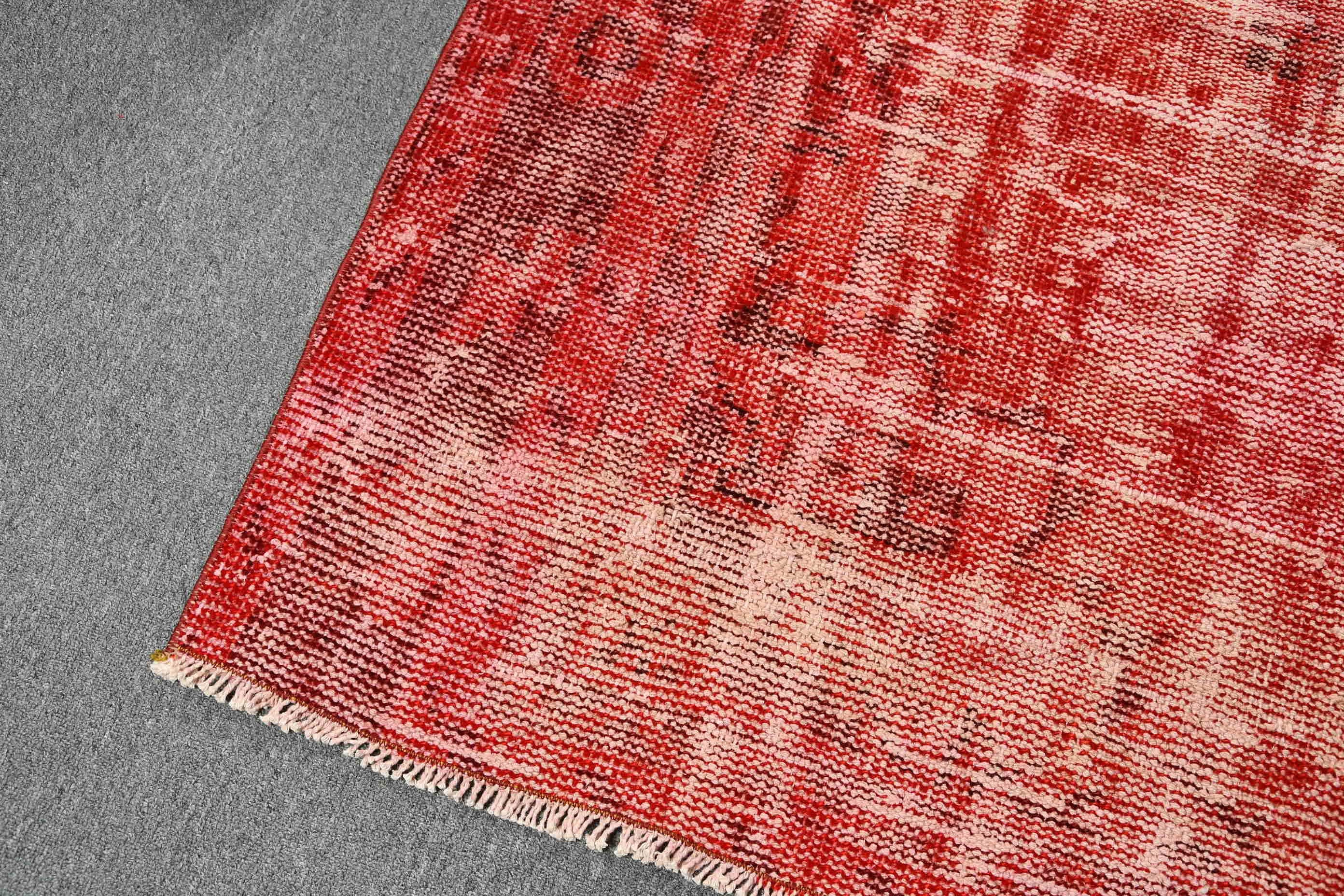 Nursery Rugs, 4.5x8.4 ft Area Rug, Antique Rug, Cool Rug, Vintage Rug, Red Moroccan Rugs, Kitchen Rugs, Turkish Rugs, Rugs for Kitchen