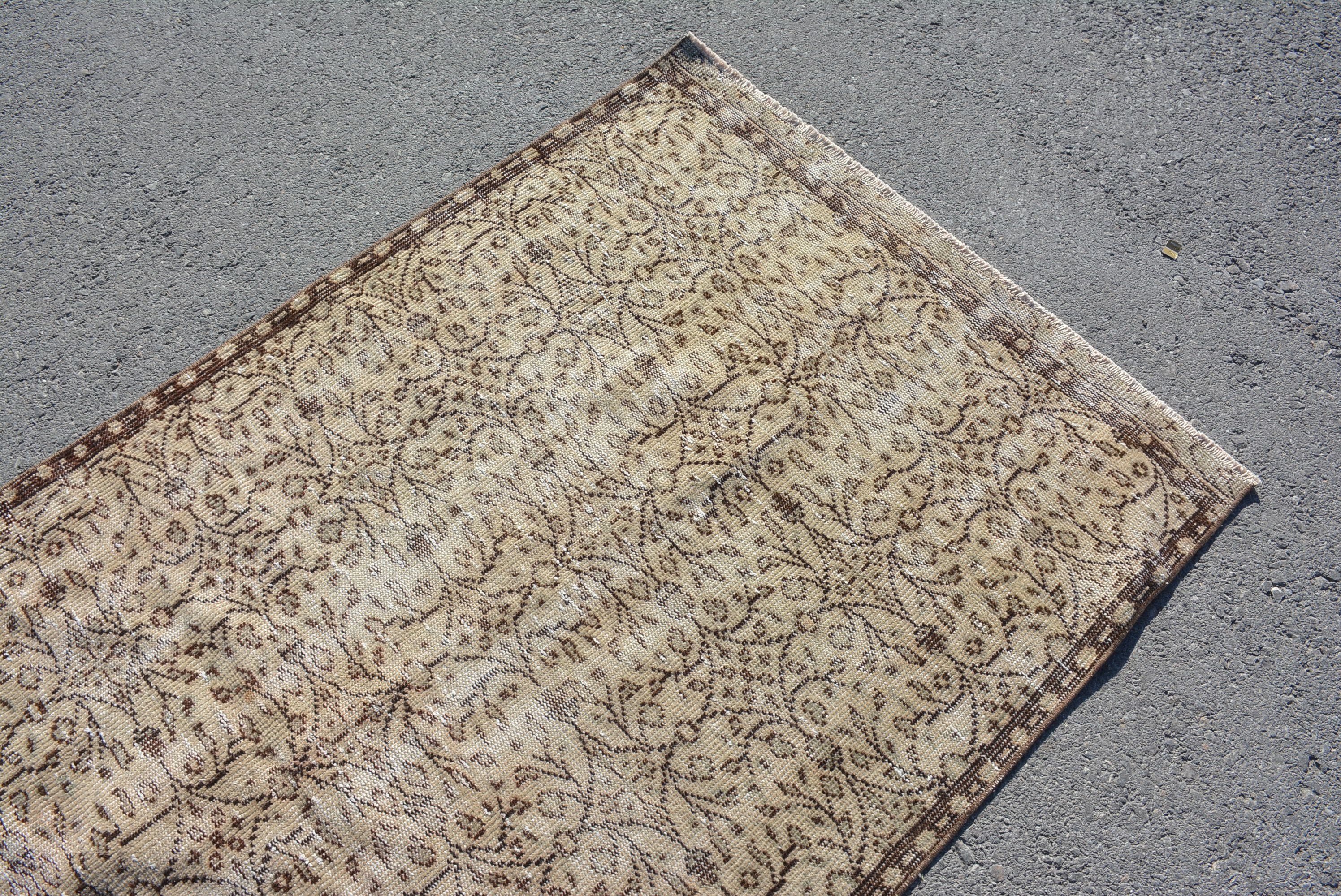 Kitchen Rugs, Rugs for Kitchen, Boho Rug, Colorful Rug, 3.6x7.7 ft Area Rug, Indoor Rug, Vintage Rug, Cute Rug, Cool Rug, Turkish Rugs