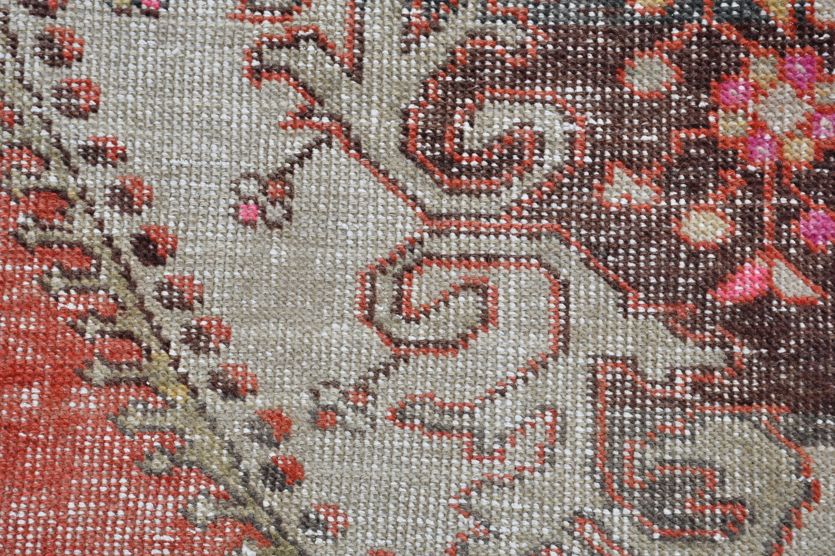Kitchen Rug, Turkish Rugs, Nursery Rug, 2.3x2.3 ft Small Rug, Vintage Rugs, Red Anatolian Rug, Moroccan Rug, Decorative Rug, Antique Rugs