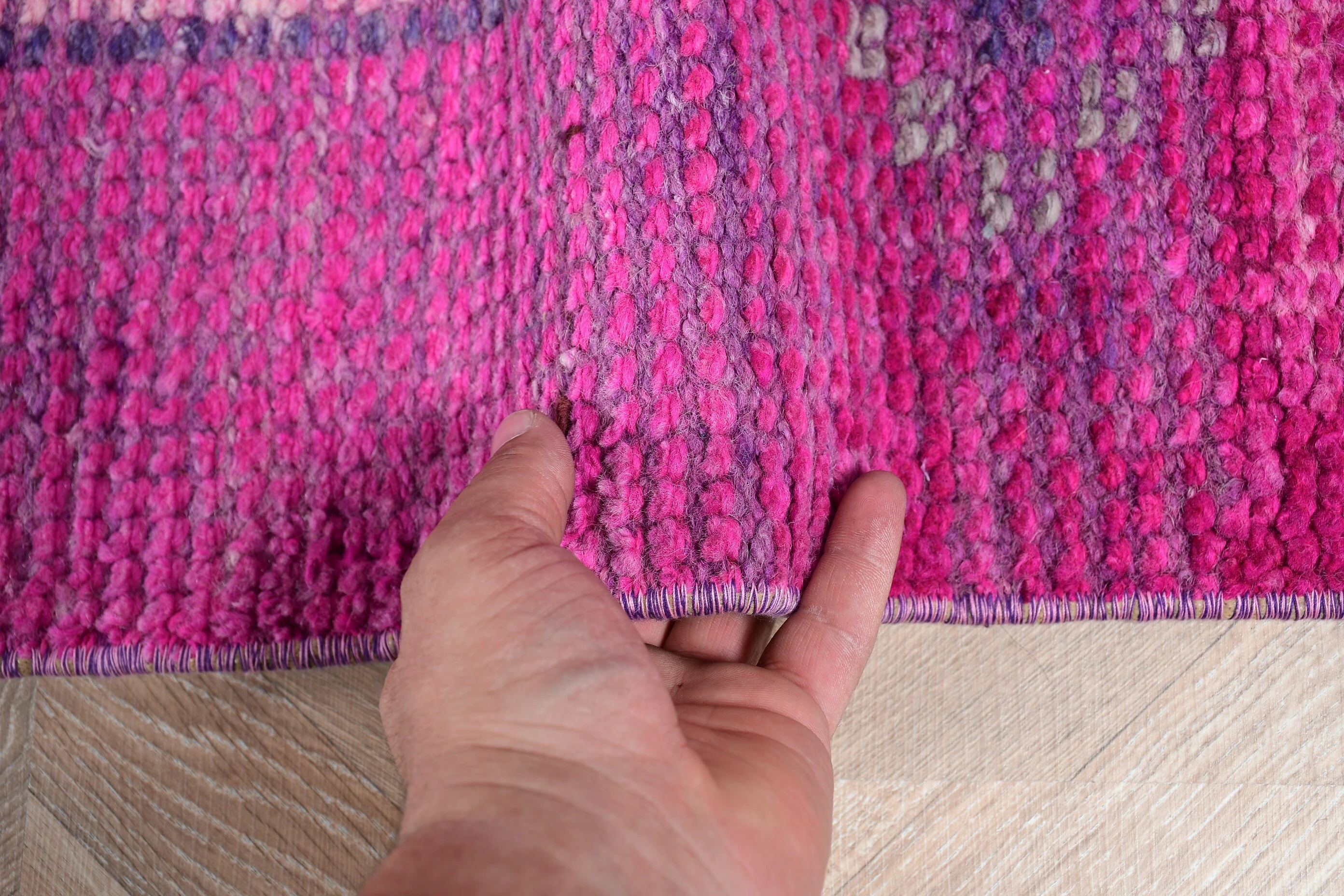 Pink Floor Rug, 3.1x11.1 ft Runner Rugs, Kitchen Rug, Moroccan Rug, Rugs for Stair, Turkish Rugs, Floral Runner Rug Rugs, Vintage Rug