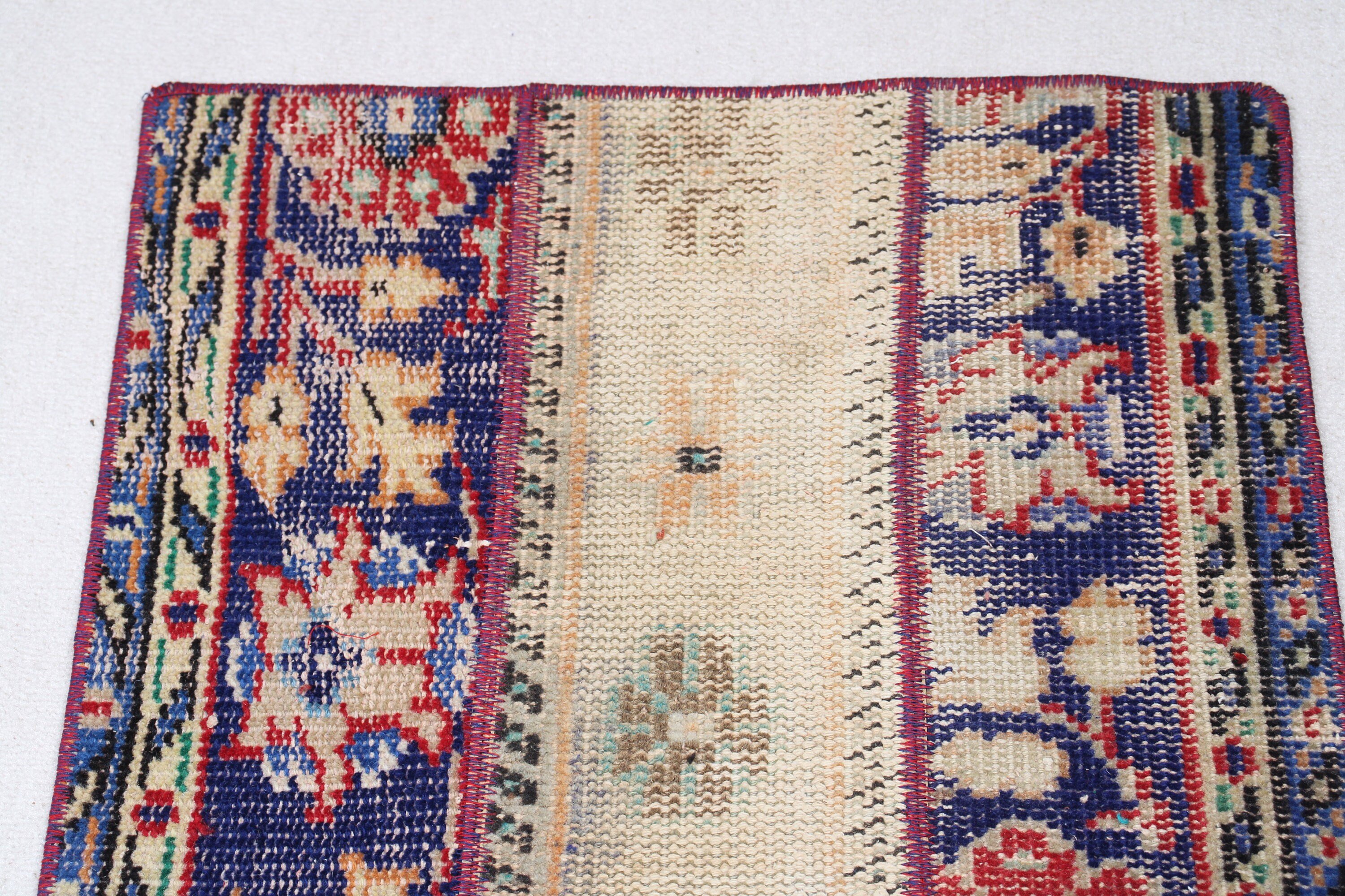 Araba Paspas Halıları, 1.8x3.2 ft Küçük Halı, Bej Ev Dekorasyonu Halıları, Vintage Halılar, Düz Dokuma Halı, Oryantal Halı, Küçük Vintage Halı, Türk Halıları