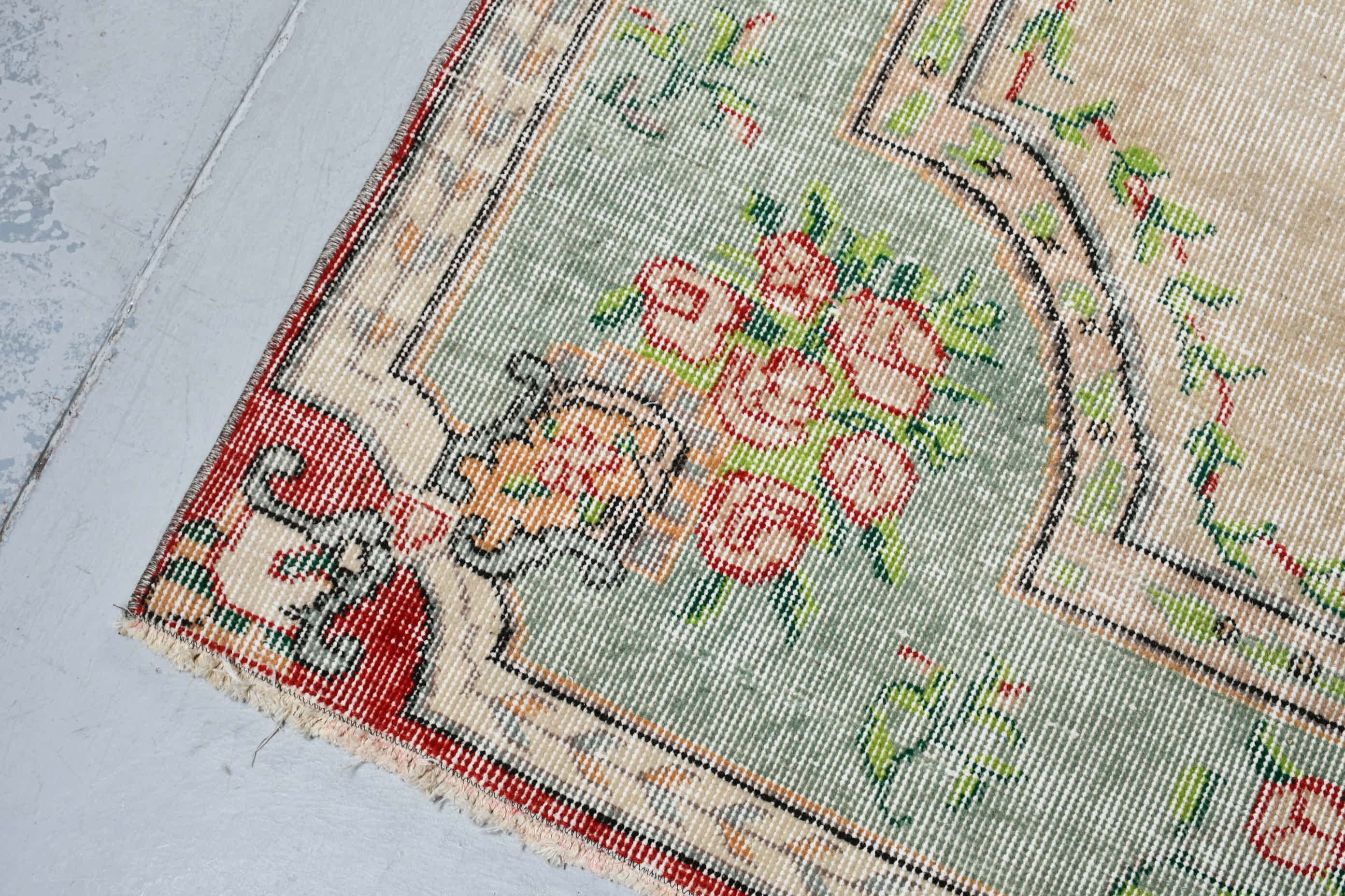 Salon Rug, Antique Rugs, Living Room Rugs, Turkish Rugs, Beige Antique Rug, 5.4x9.4 ft Large Rug, Vintage Rug, Oushak Rug, Retro Rugs