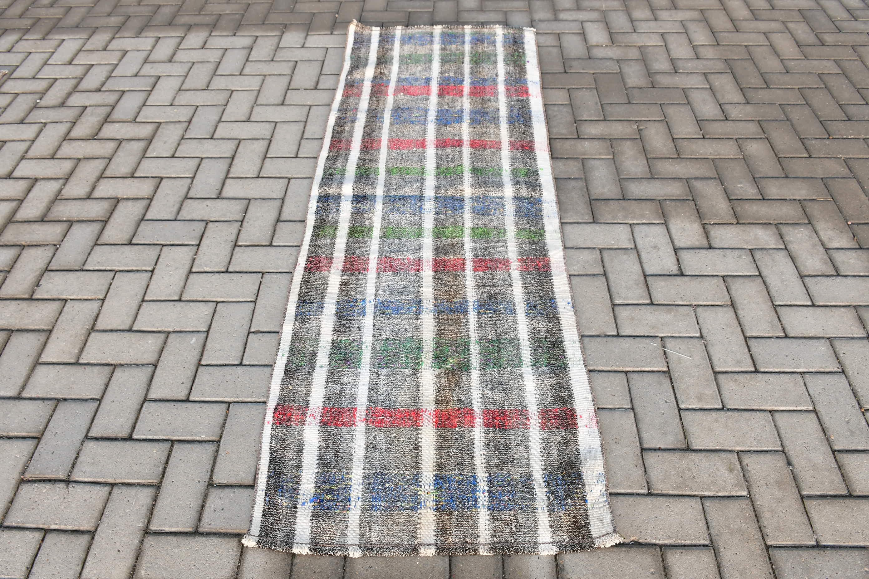 Kilim, Rugs for Stair, Vintage Rug, Moroccan Rug, Old Rug, 2.4x6.8 ft Runner Rug, Hallway Rug, Antique Rug, Turkish Rugs, Beige Cool Rug