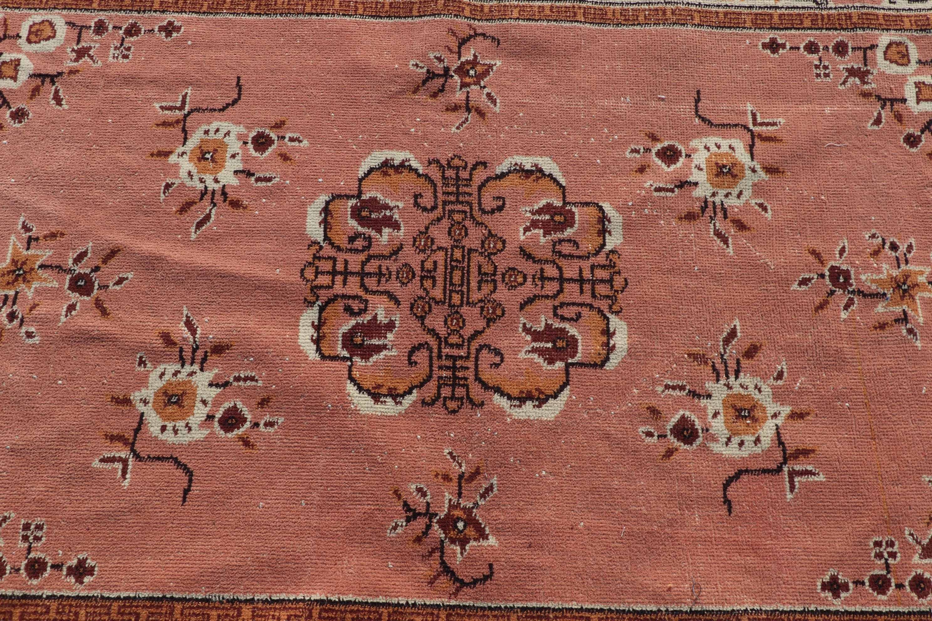 Turkish Rug, Rugs for Nursery, Floor Rug, 3.5x6.9 ft Area Rugs, Moroccan Rug, Red Antique Rug, Vintage Rug, Nursery Rug