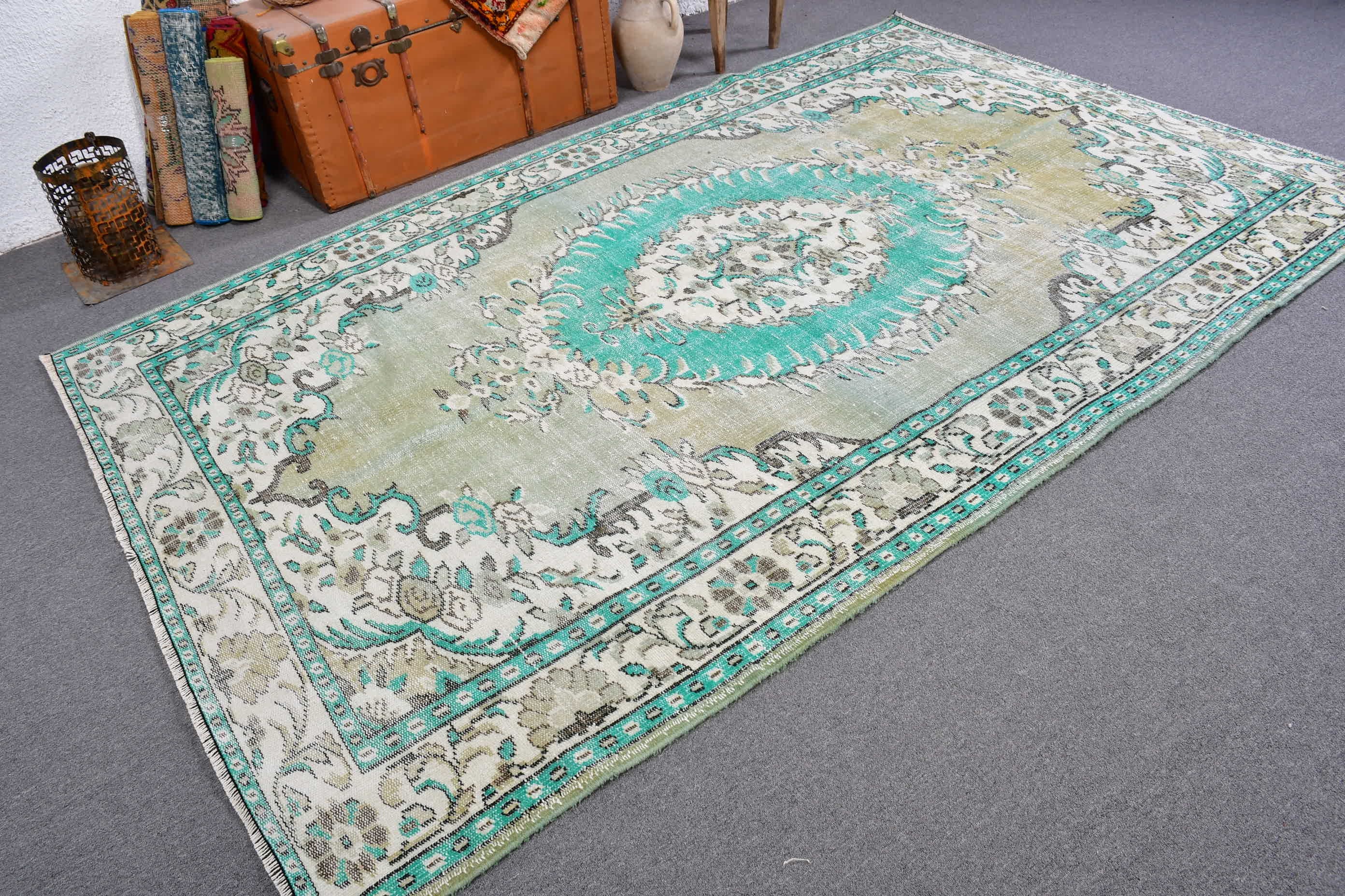 Living Room Rug, Turkish Rugs, Bedroom Rug, Floor Rug, 6x9.8 ft Large Rug, Rugs for Dining Room, Moroccan Rugs, Cute Rug, Vintage Rug