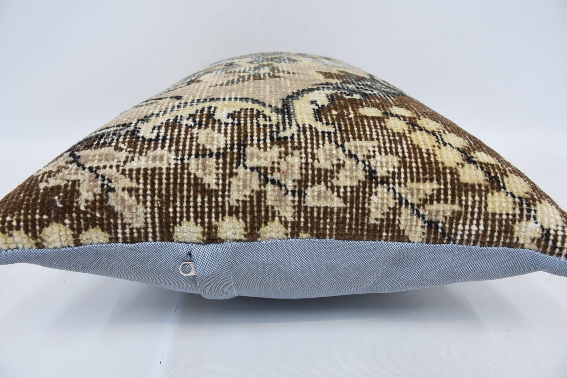 16"x24" Brown Pillow Sham, Boho Pillow, Throw Kilim Pillow, Turkish Rugs Cushion Case, Wool Kilim Pillow Pillow, Boho Pillow Sham Cover