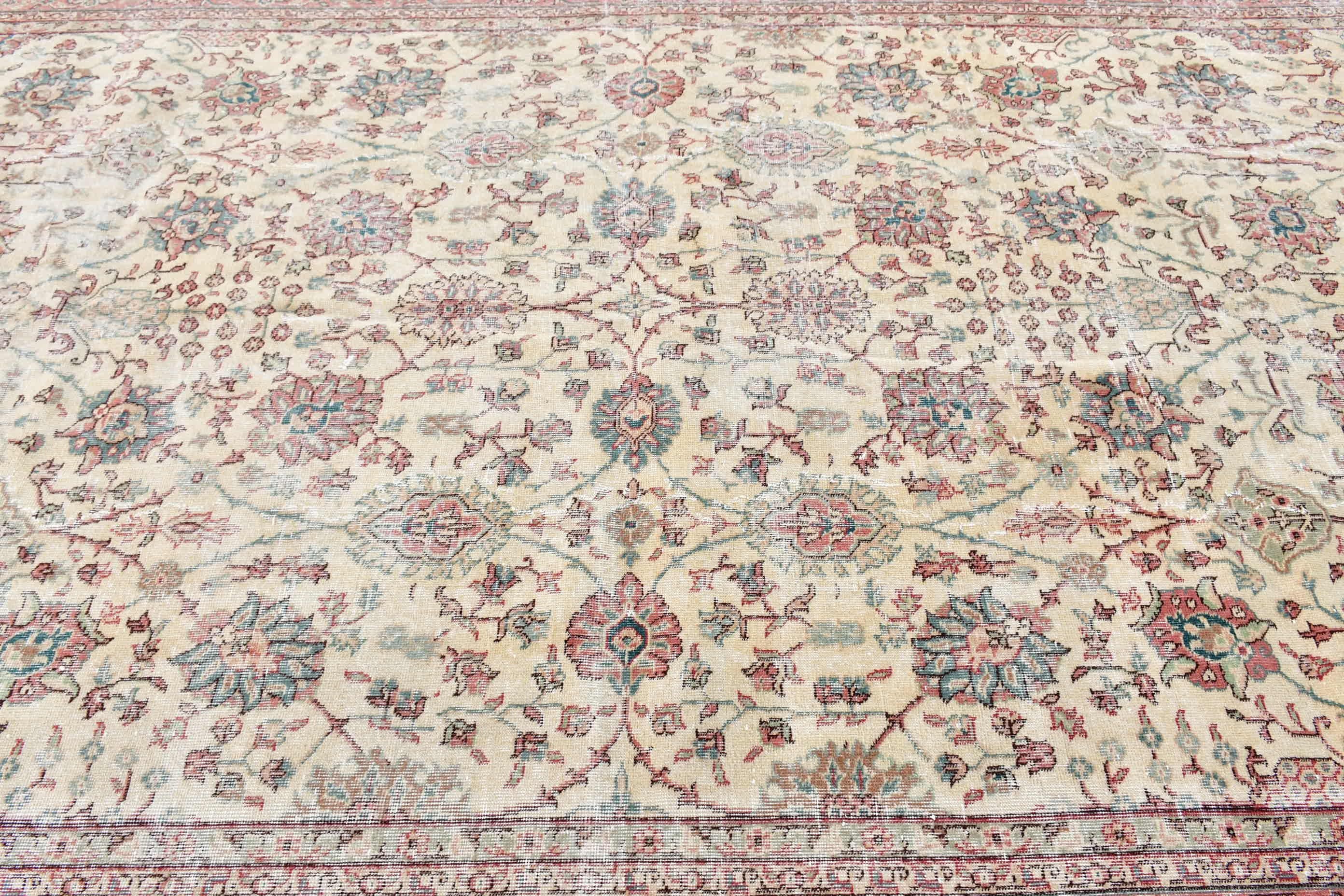 Yemek odası Halı, Oturma odası Halı, Anadolu Halı, Türk Halı, Bej Ev dekoru Halı, 234x383 cm Büyük Halı, Salon Halı, Salon Halı