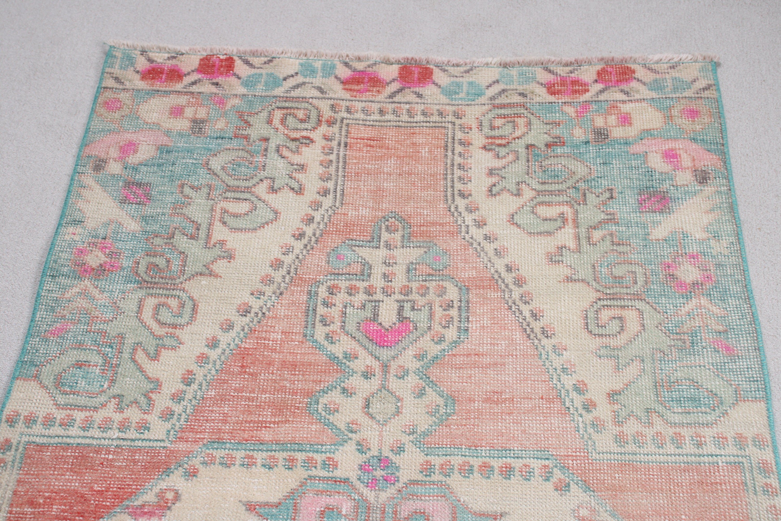 Office Rugs, Boho Area Rugs, Boho Rugs, Red Neutral Rug, Turkish Rug, Statement Rugs, Dining Room Rugs, 3.4x7.3 ft Area Rugs, Vintage Rug