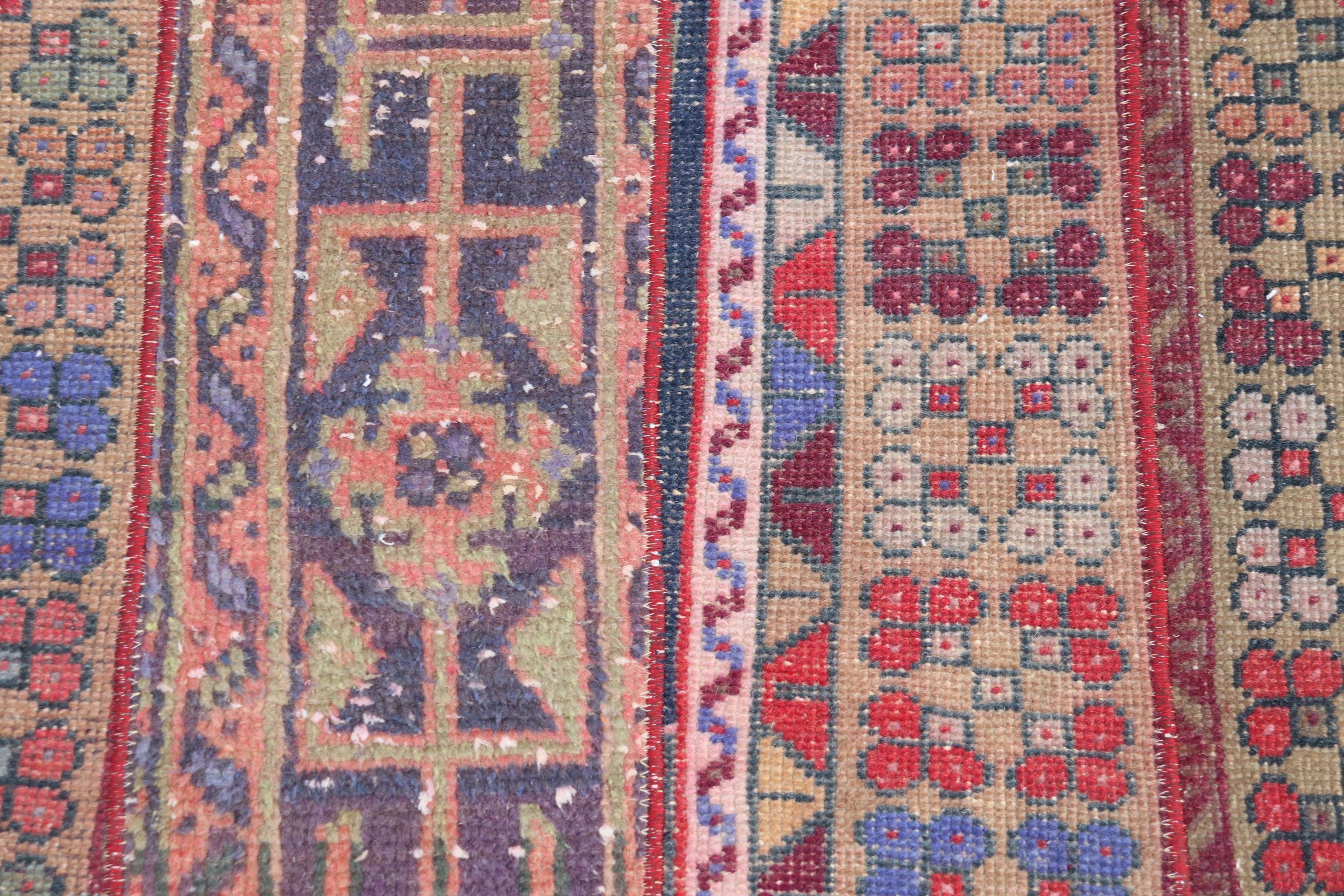 Vintage Rug, Antique Rug, Blue Oushak Rug, 2.9x2.9 ft Small Rugs, Turkish Rug, Rugs for Bath, Bathroom Rug, Car Mat Rugs, Floor Rug