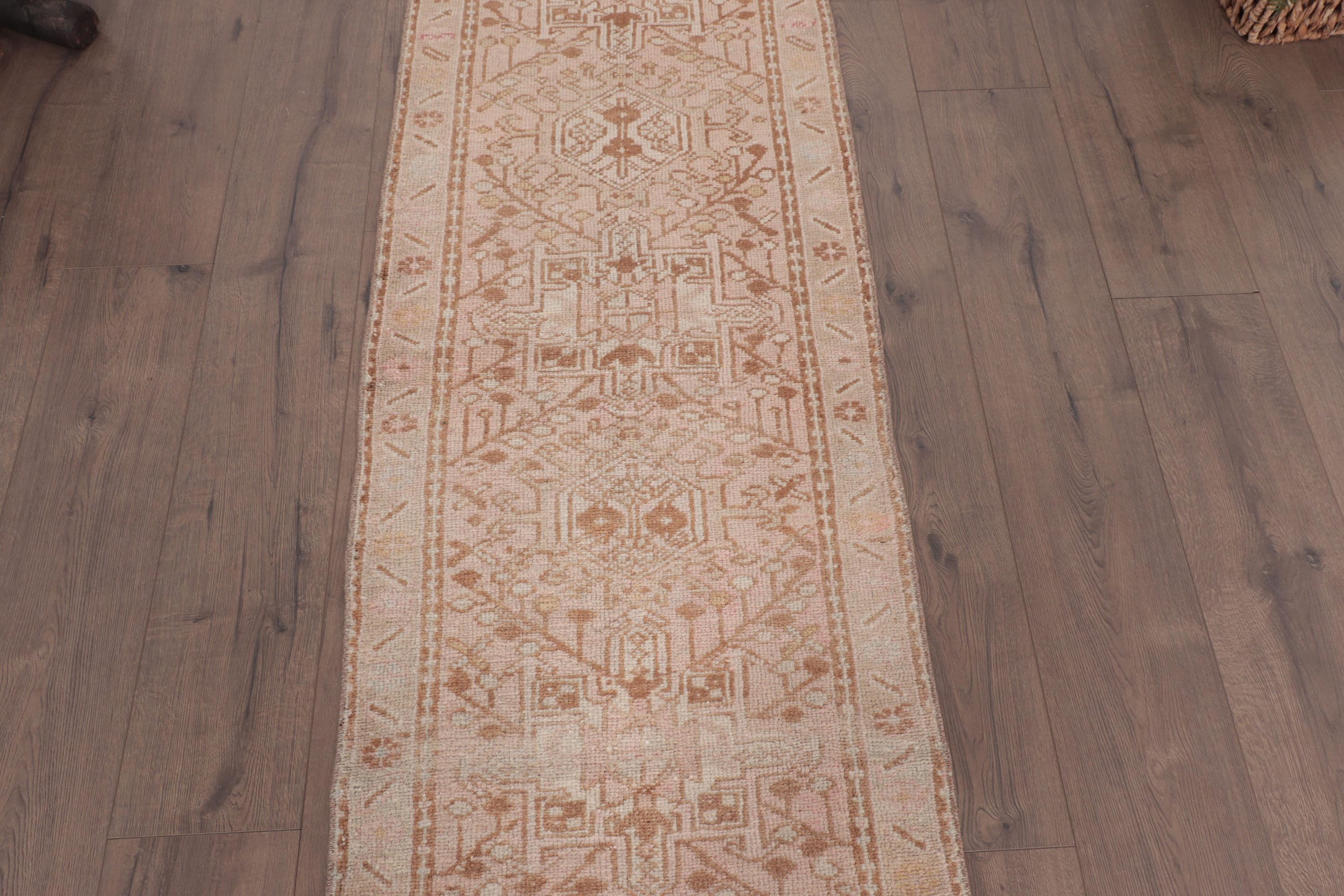 Boho Halıları, Türk Halıları, Bej Antika Halılar, 2x6 ft Runner Halısı, Lüks Halı, Antika Halı, Koridor Halıları, Beni Ourain Runner Halıları, Vintage Halı