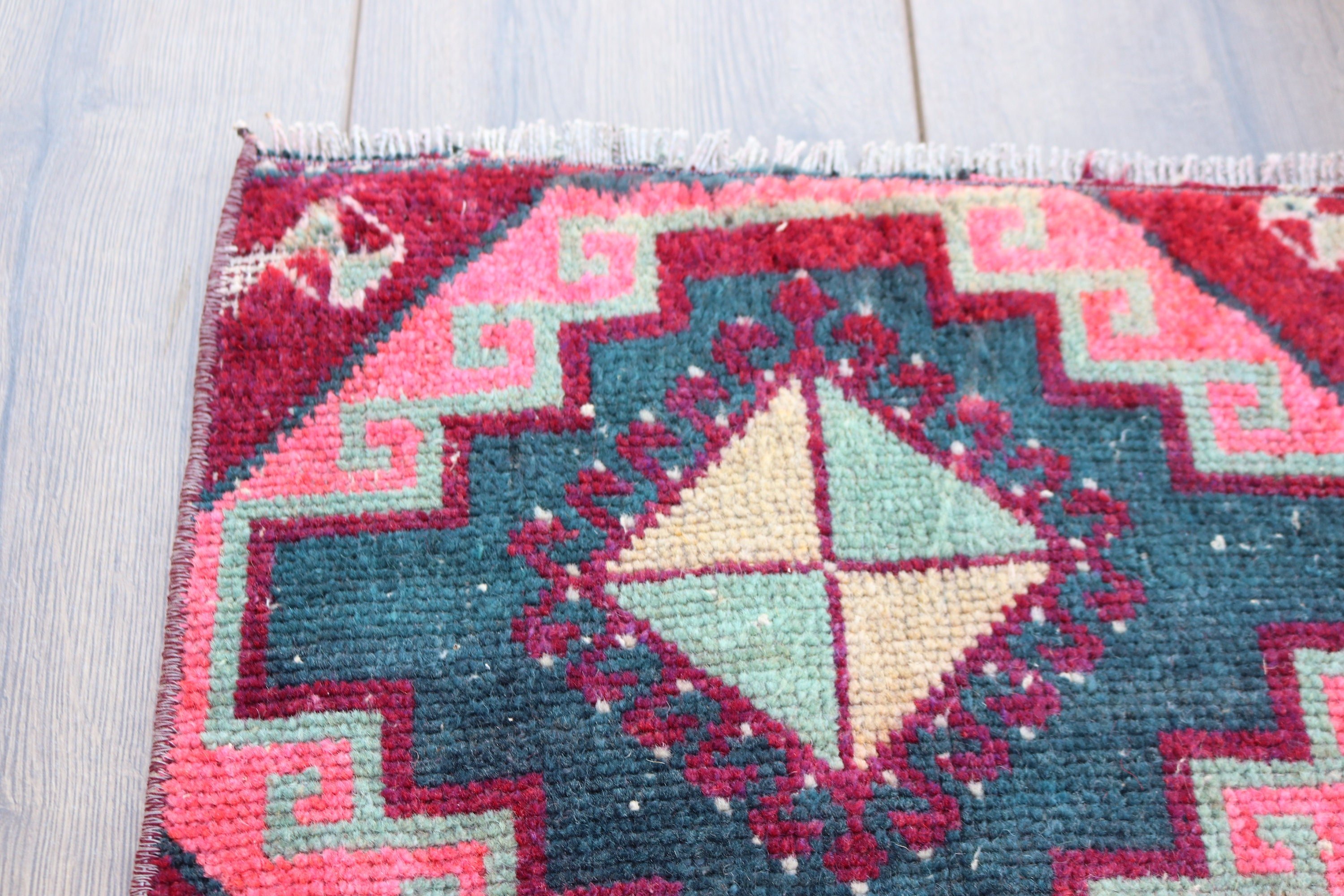 Vintage Rug, Turkish Rug, Boho Rug, Purple Antique Rugs, Statement Rugs, Car Mat Rugs, 1.2x2.7 ft Small Rugs, Small Vintage Rug, Exotic Rug