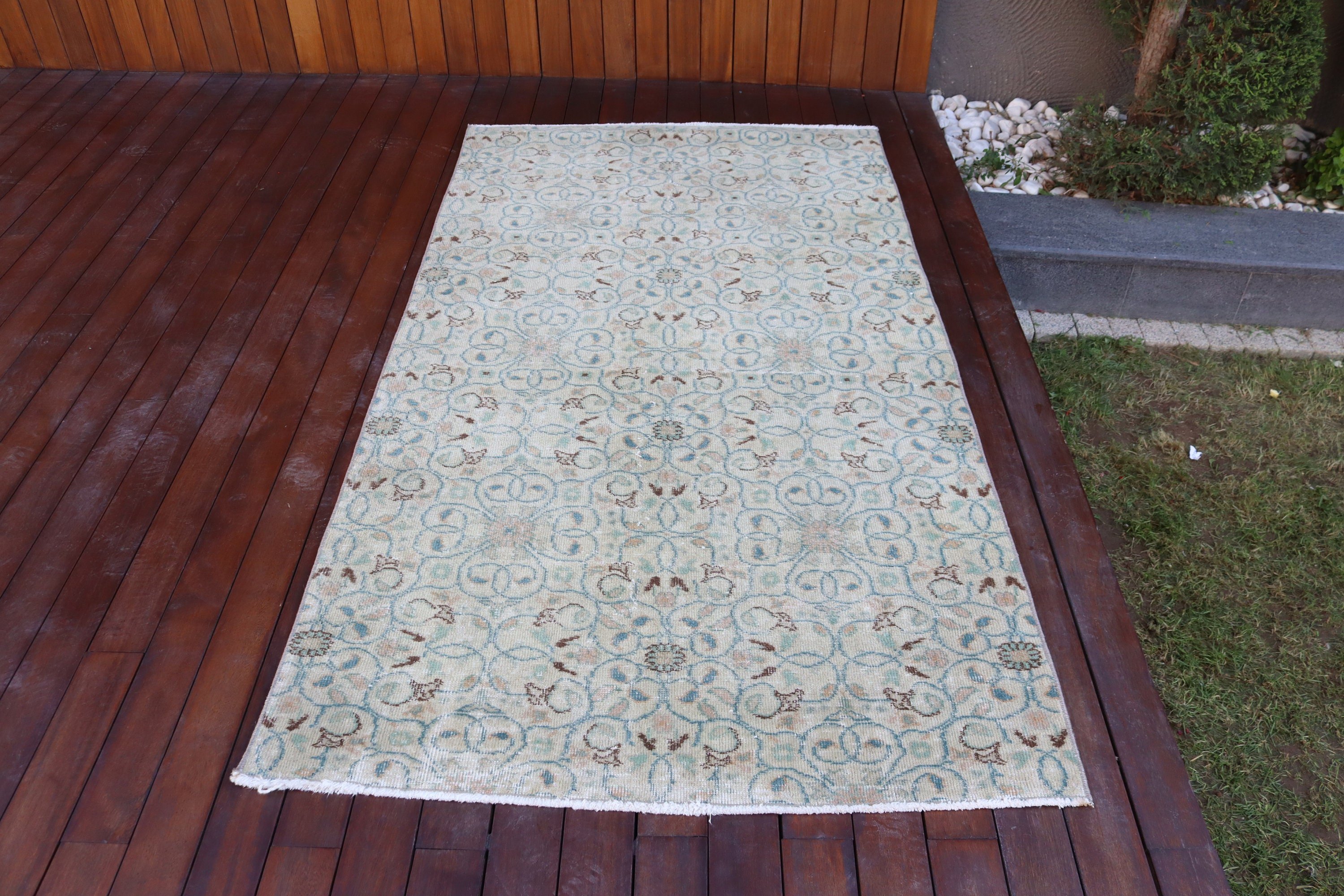 Düz Dokuma Halılar, Antika Halılar, Vintage Alan Halısı, Bej Mutfak Halısı, 3.7x6.7 ft Alan Halısı, Dış Mekan Halıları, Türk Halısı, İç Mekan Halısı, Vintage Halılar